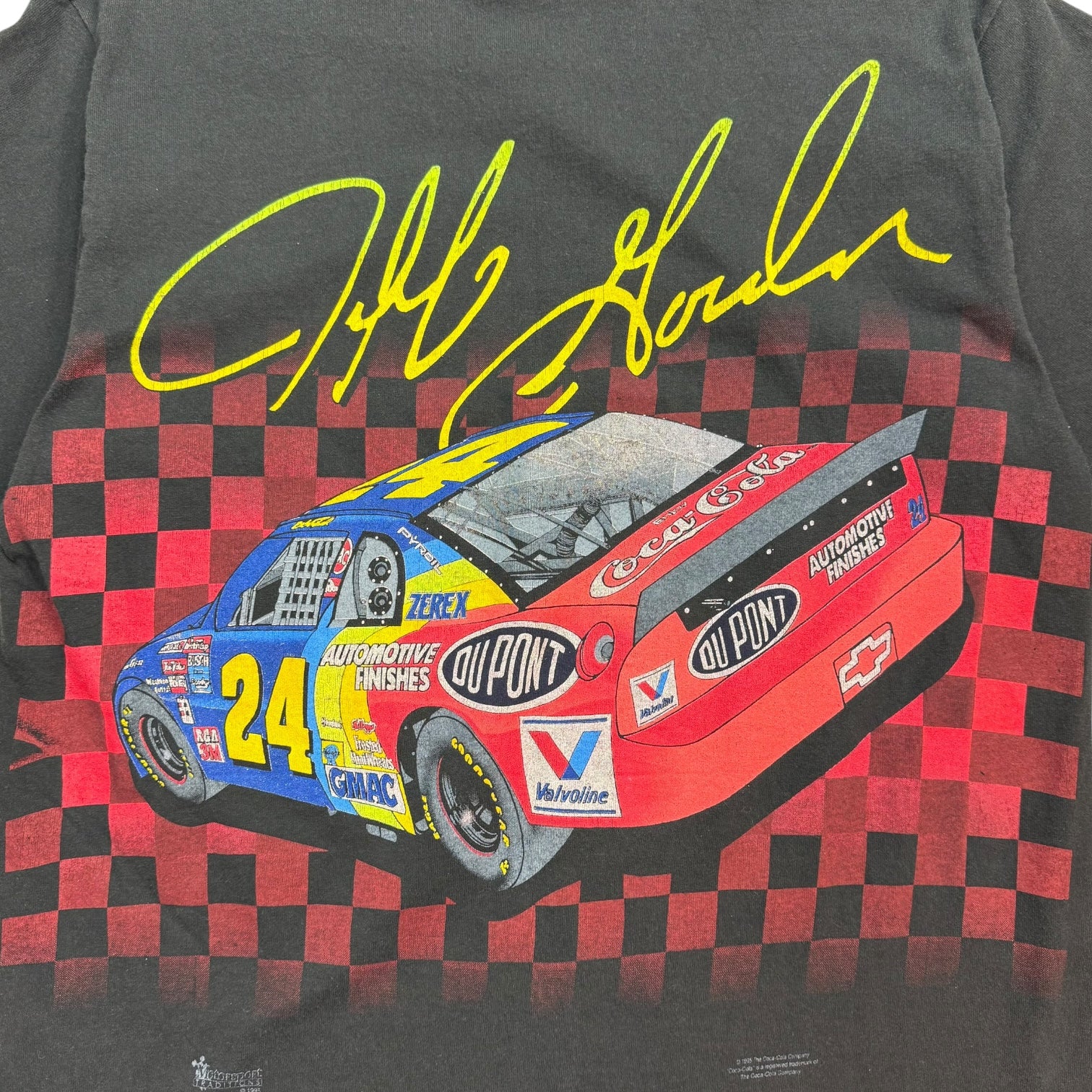 1995 Jeff Gordon Coca Cola Racing Team Tee Black