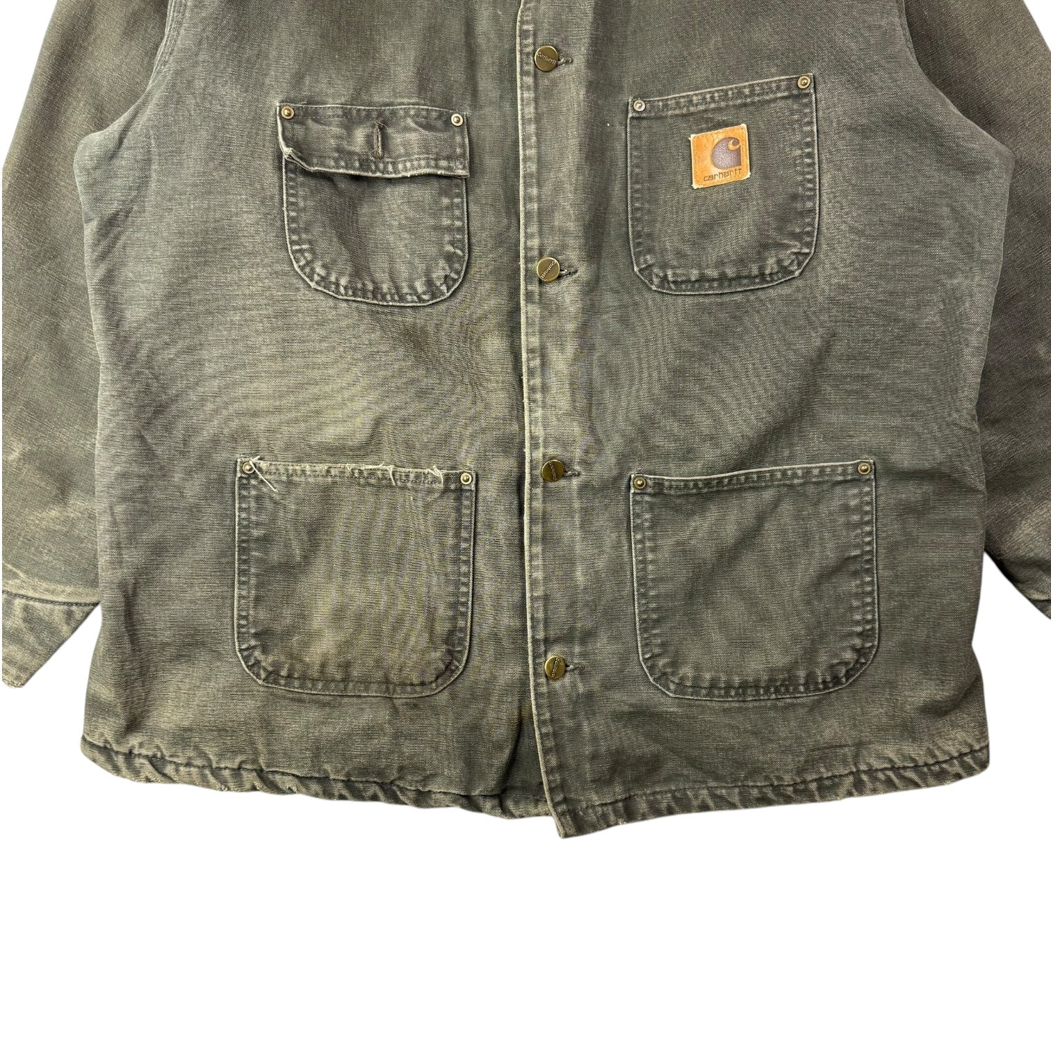 Vintage Carhartt Michigan Chore Jacket Moss Green