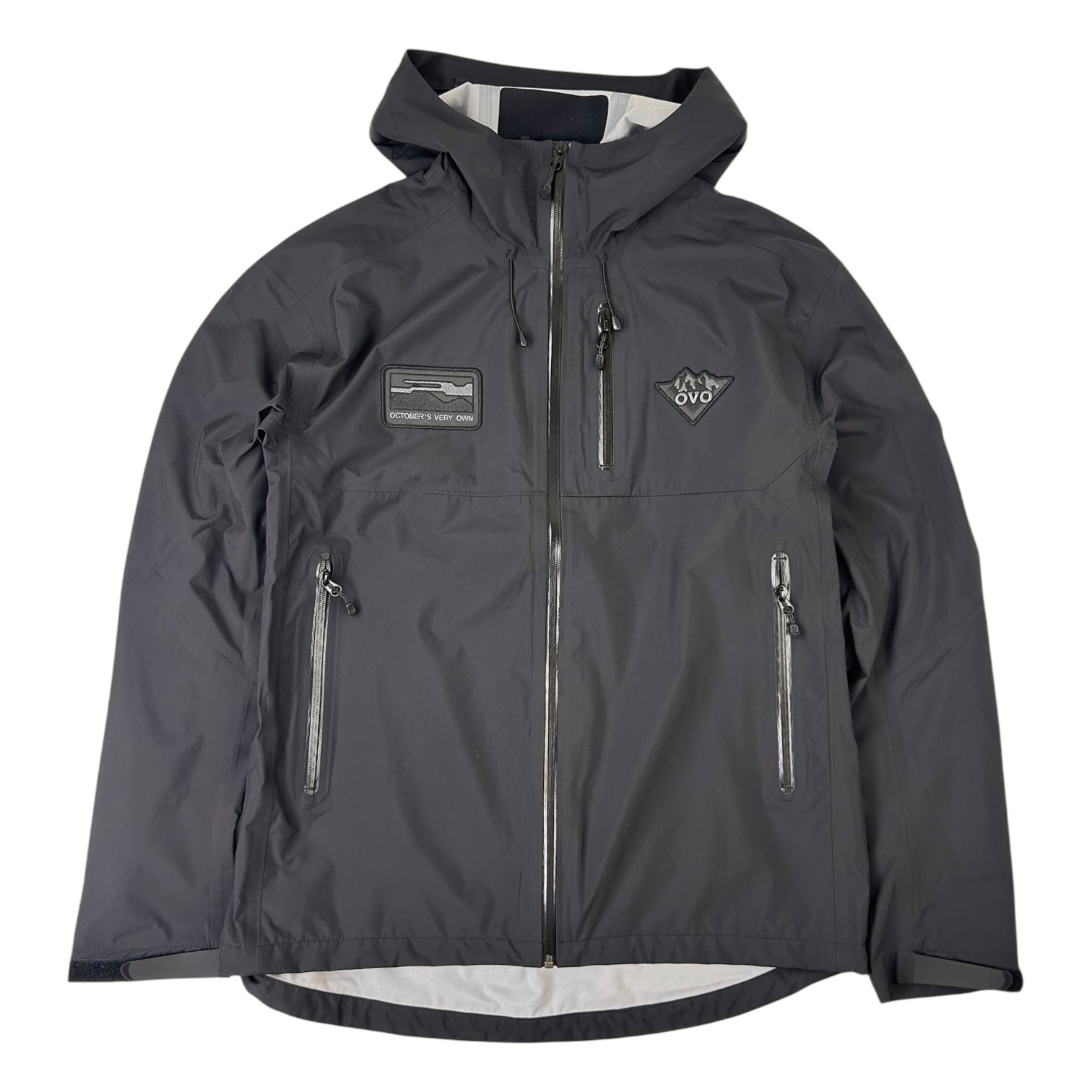 OVO Tri-Badge Hiking Shell Jacket Black