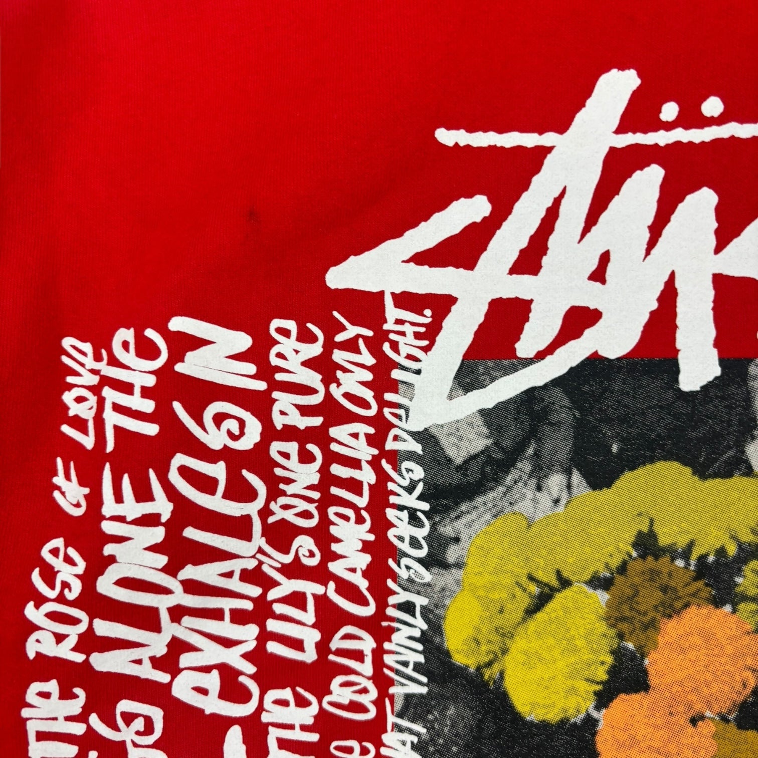 Stussy Camellias Hoodie Red