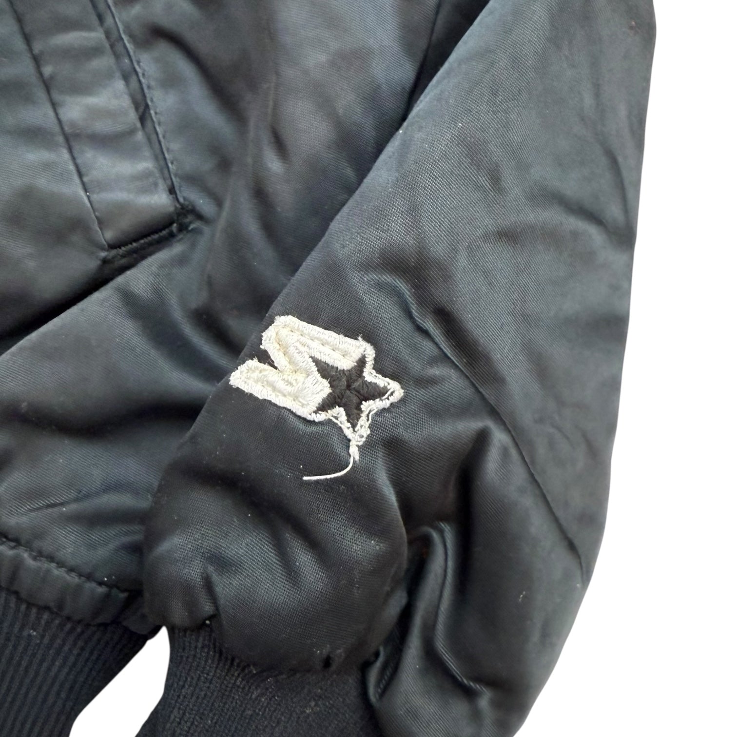 Vintage Starter Los Angeles Lakers Satin Bomber Jacket Black