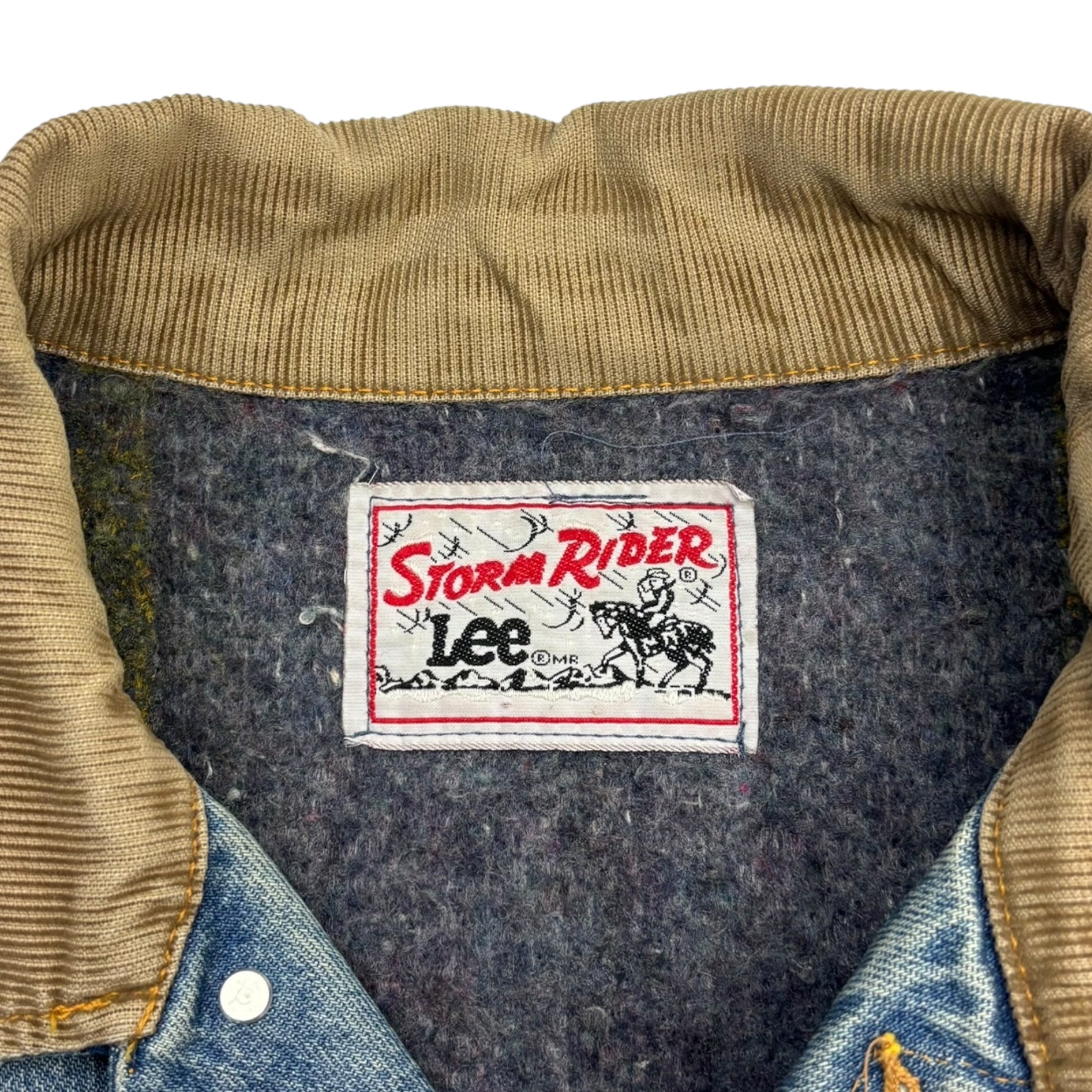 Vintage Storm Rider Lee Denim Jacket Medium Washed Blue