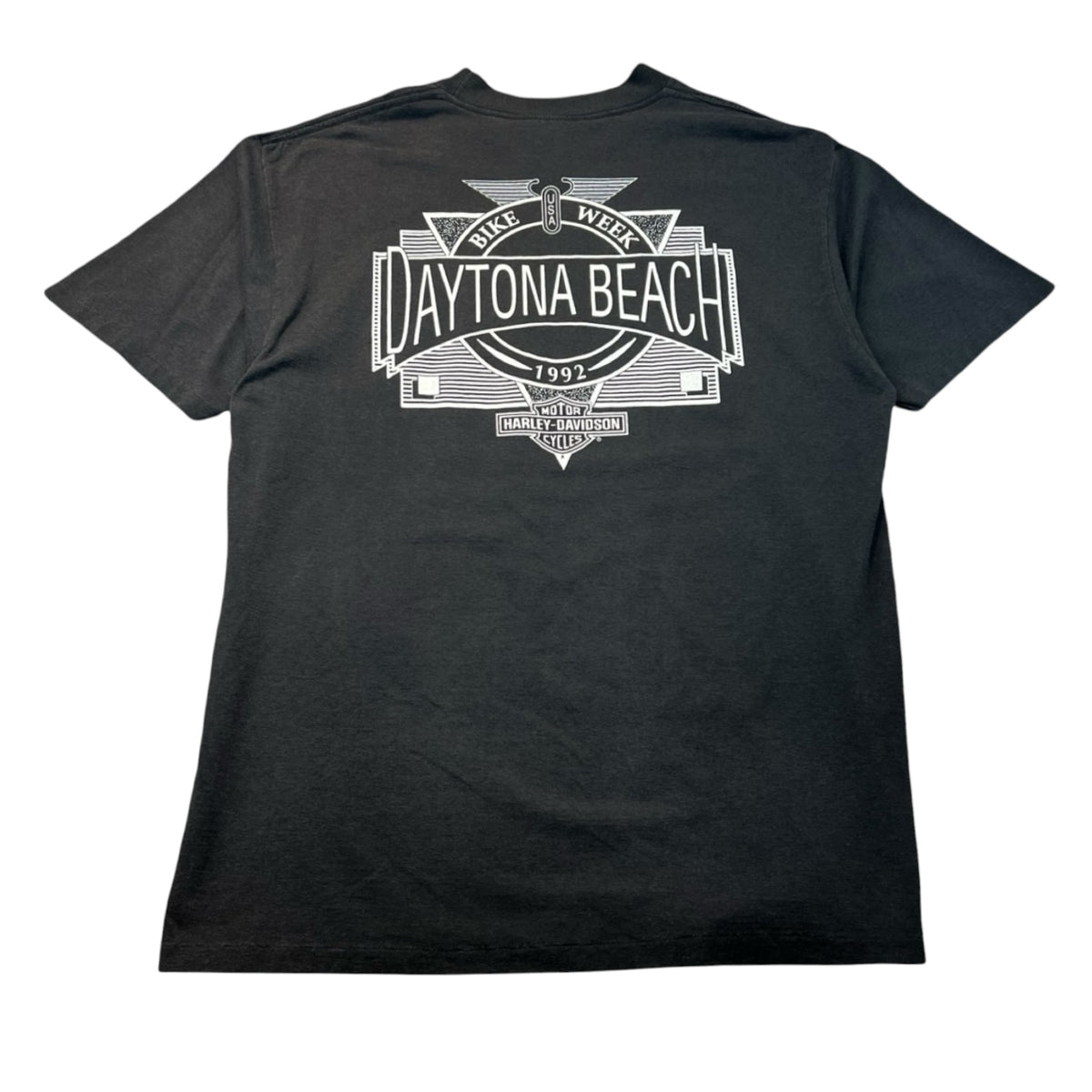 1991 Harley Davidson Montreal Skyline 3D Emblem T-Shirt