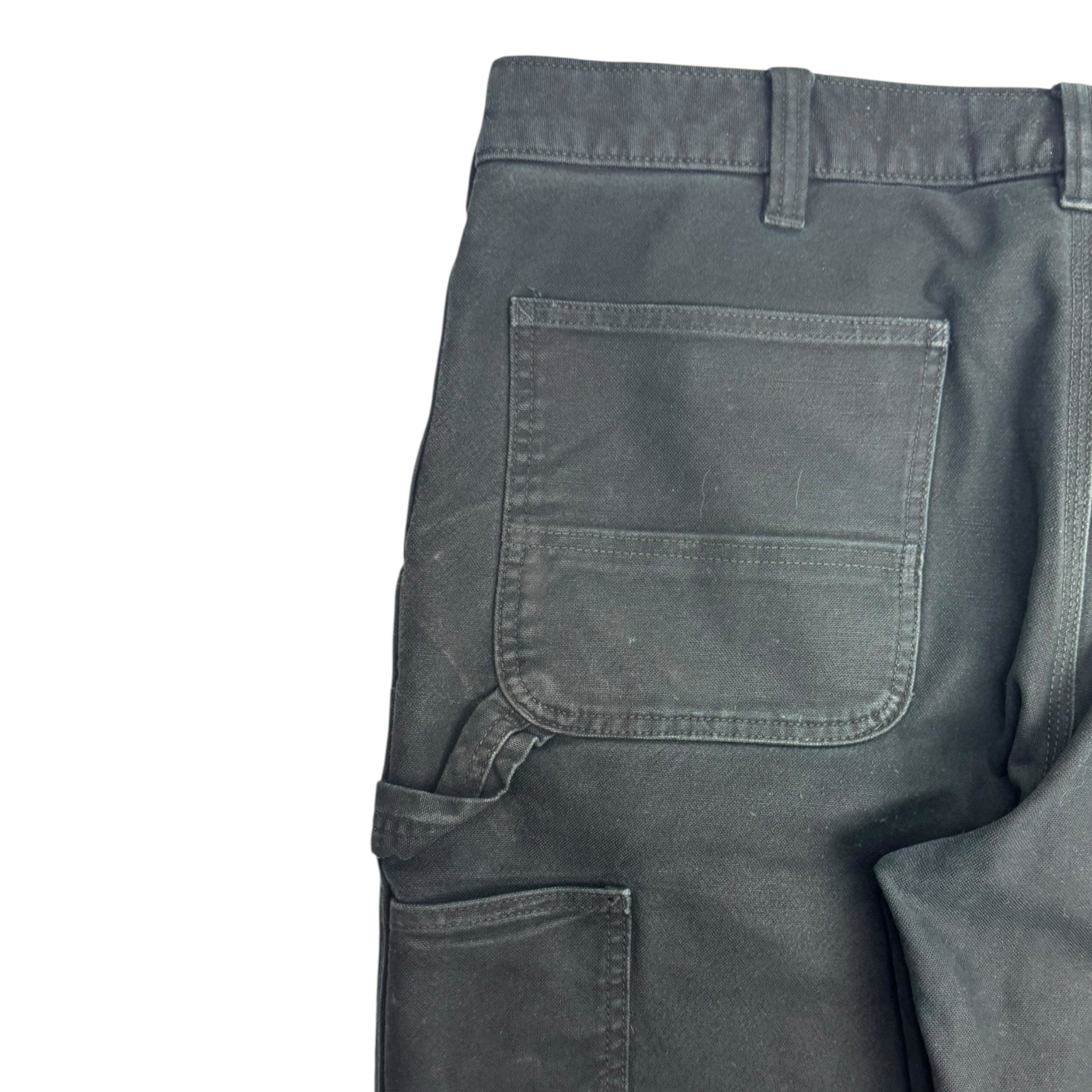 Vintage Carhartt Distressed Black Double Knee Bottoms
