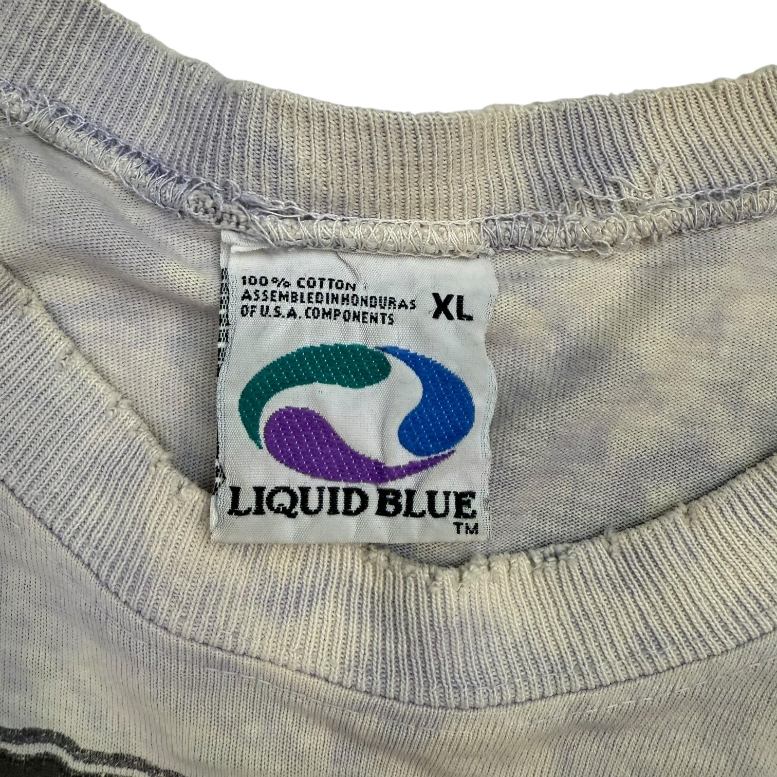 1993 Liquid Blue Grateful Dead Ship Of Fools Tee White