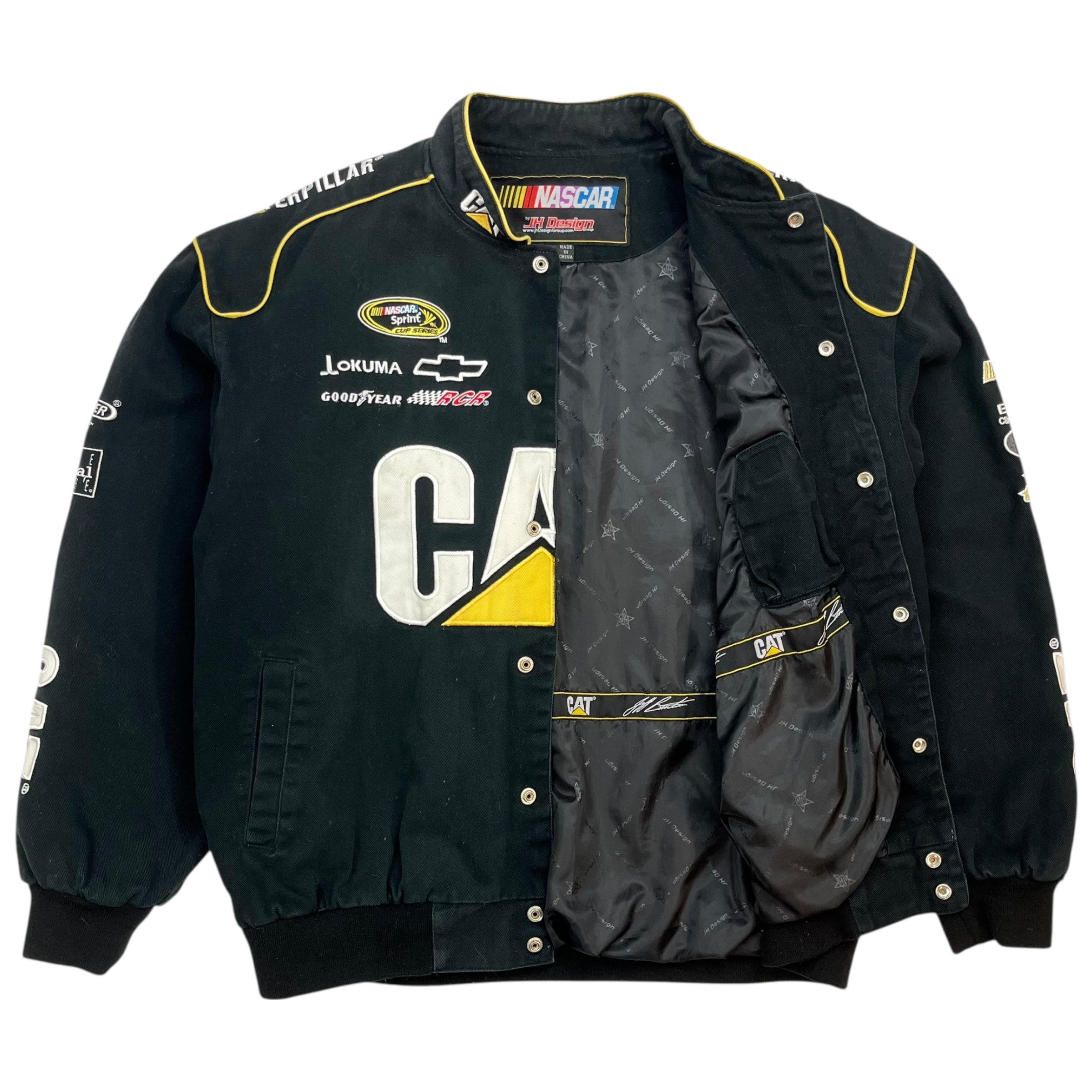 Vintage NASCAR Jeff Burton Racing Jacket Black