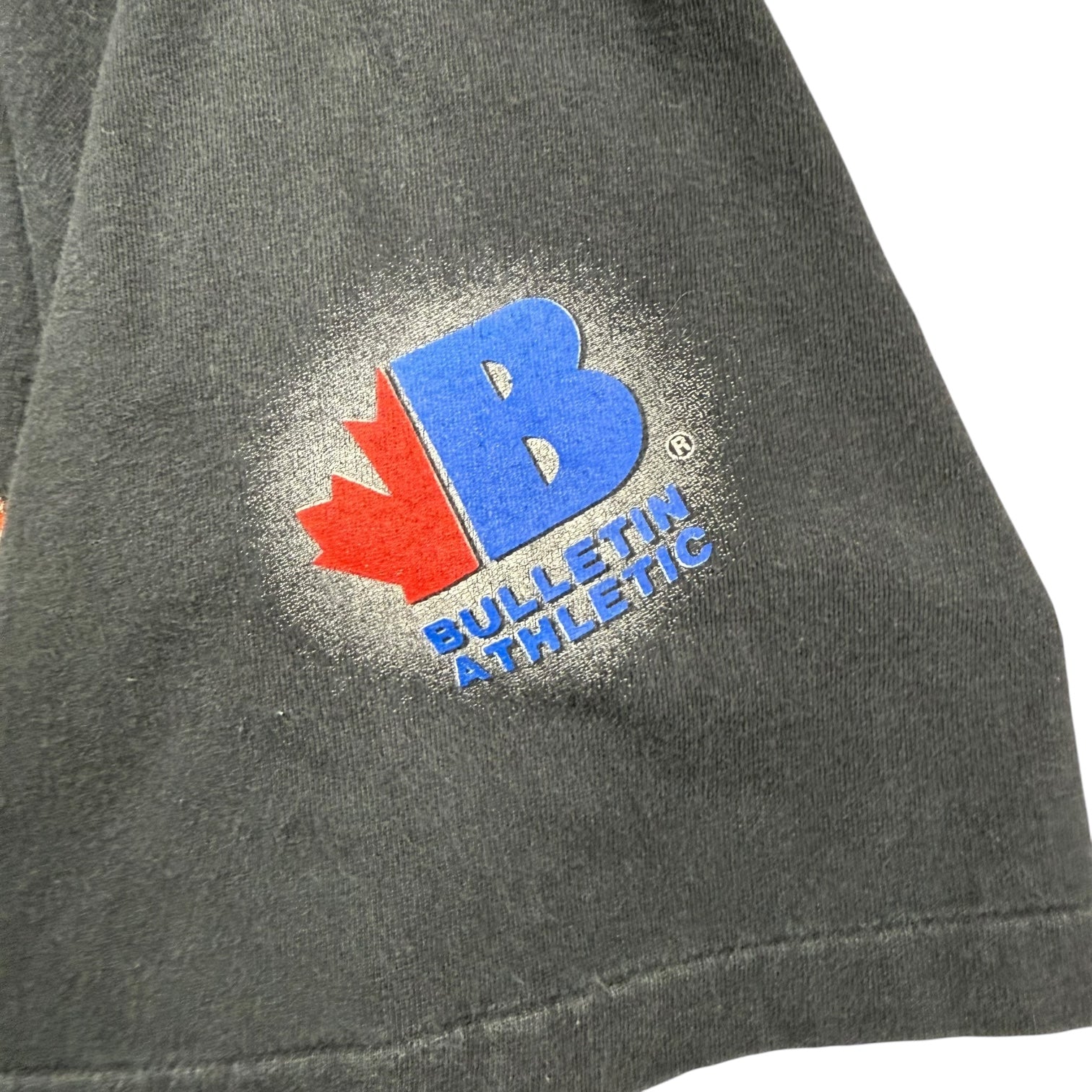 1994 Bulletin Athletics Edmonton Oilers AOP Goalie Tee Black