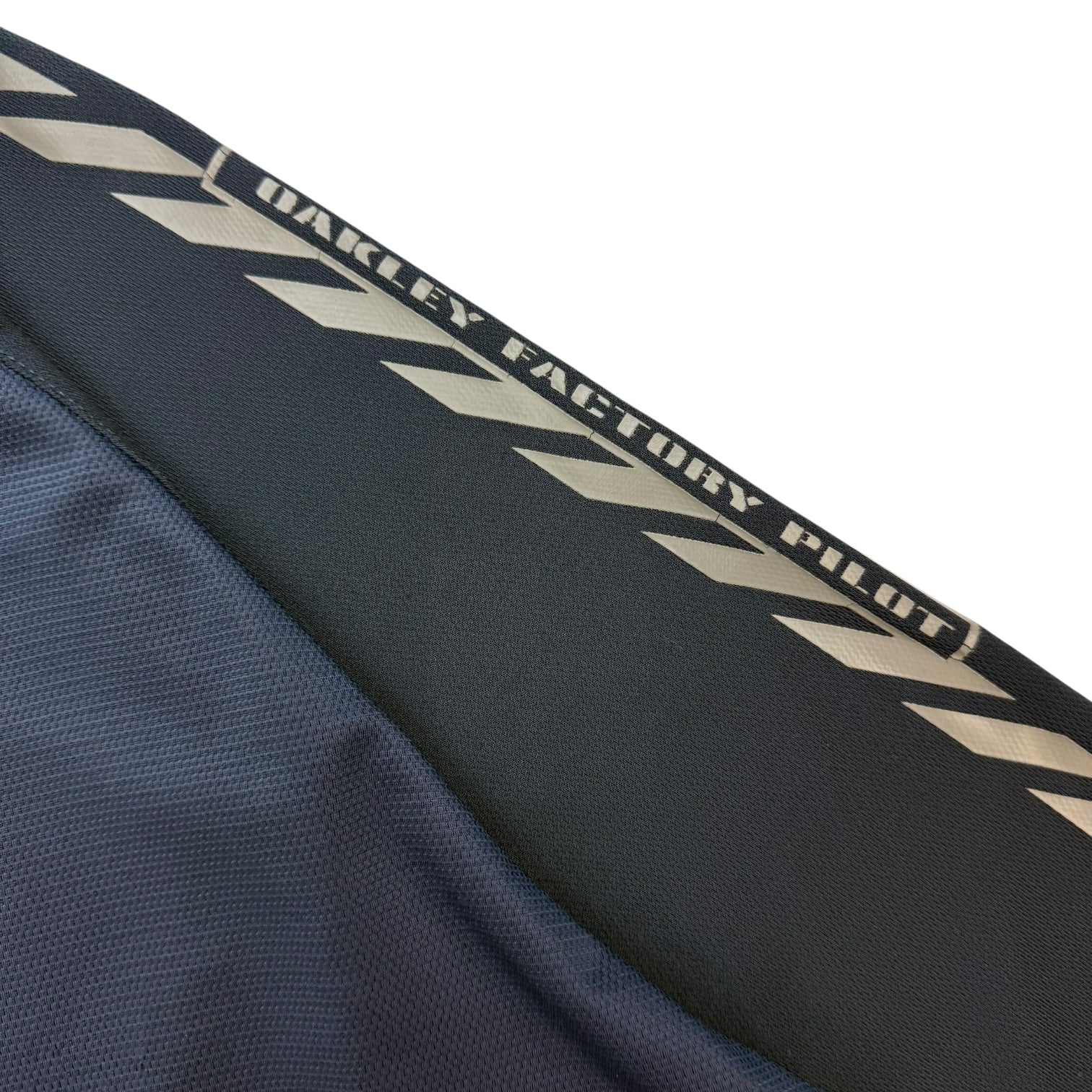 Vintage Oakley Factory Pilot Half Sleeve Jersey Navy Blue