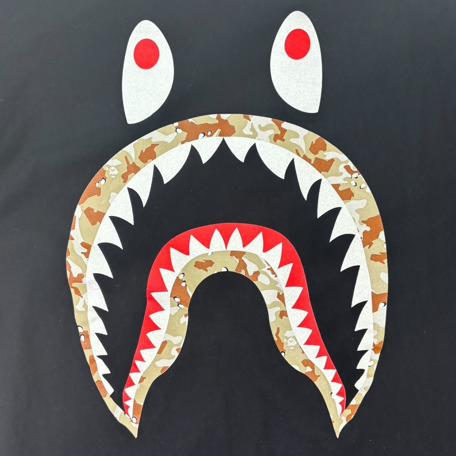 Stussy x BAPE Shark T-Shirt Black