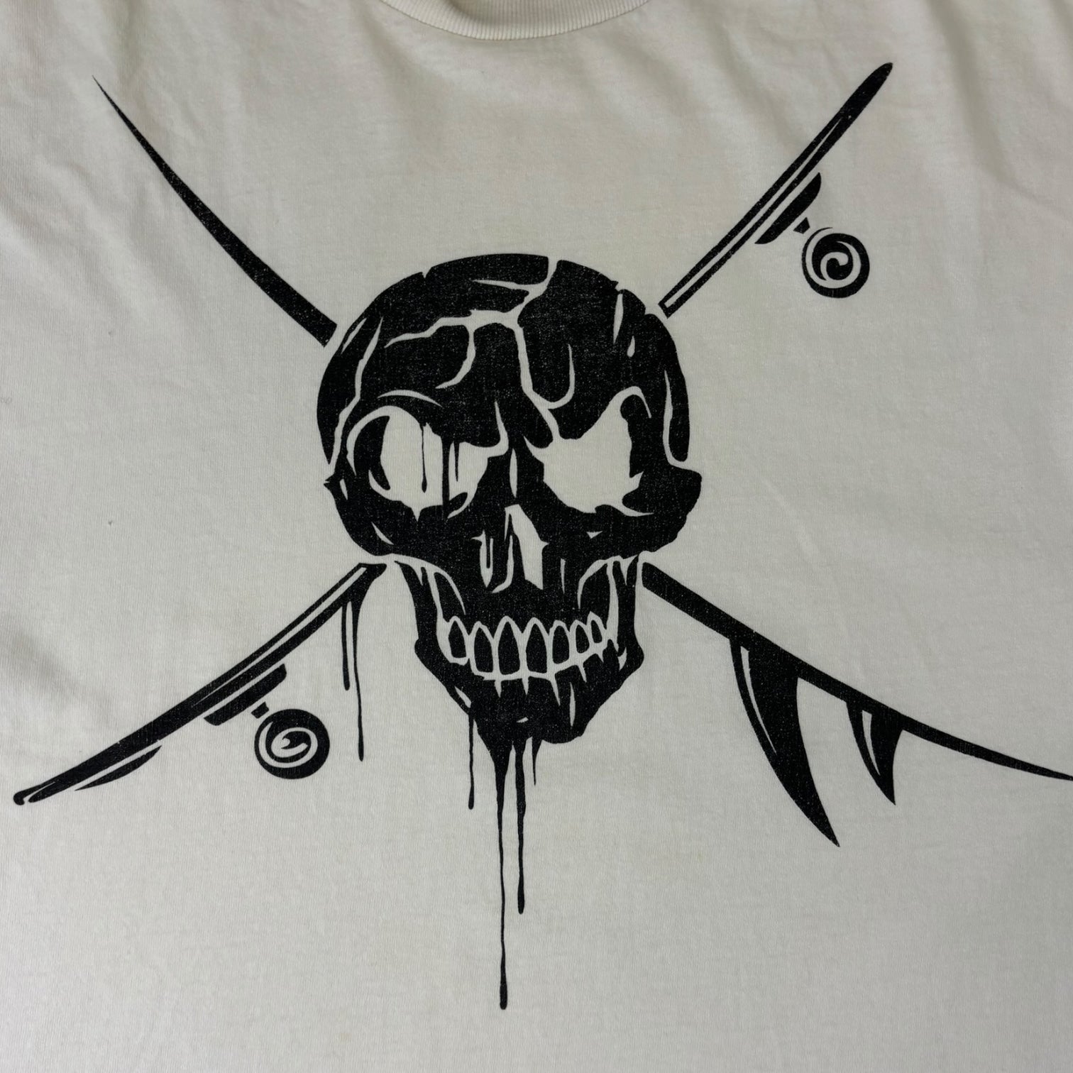 Stussy x Neighbourhood SS08 Skull Skater T-Shirt White