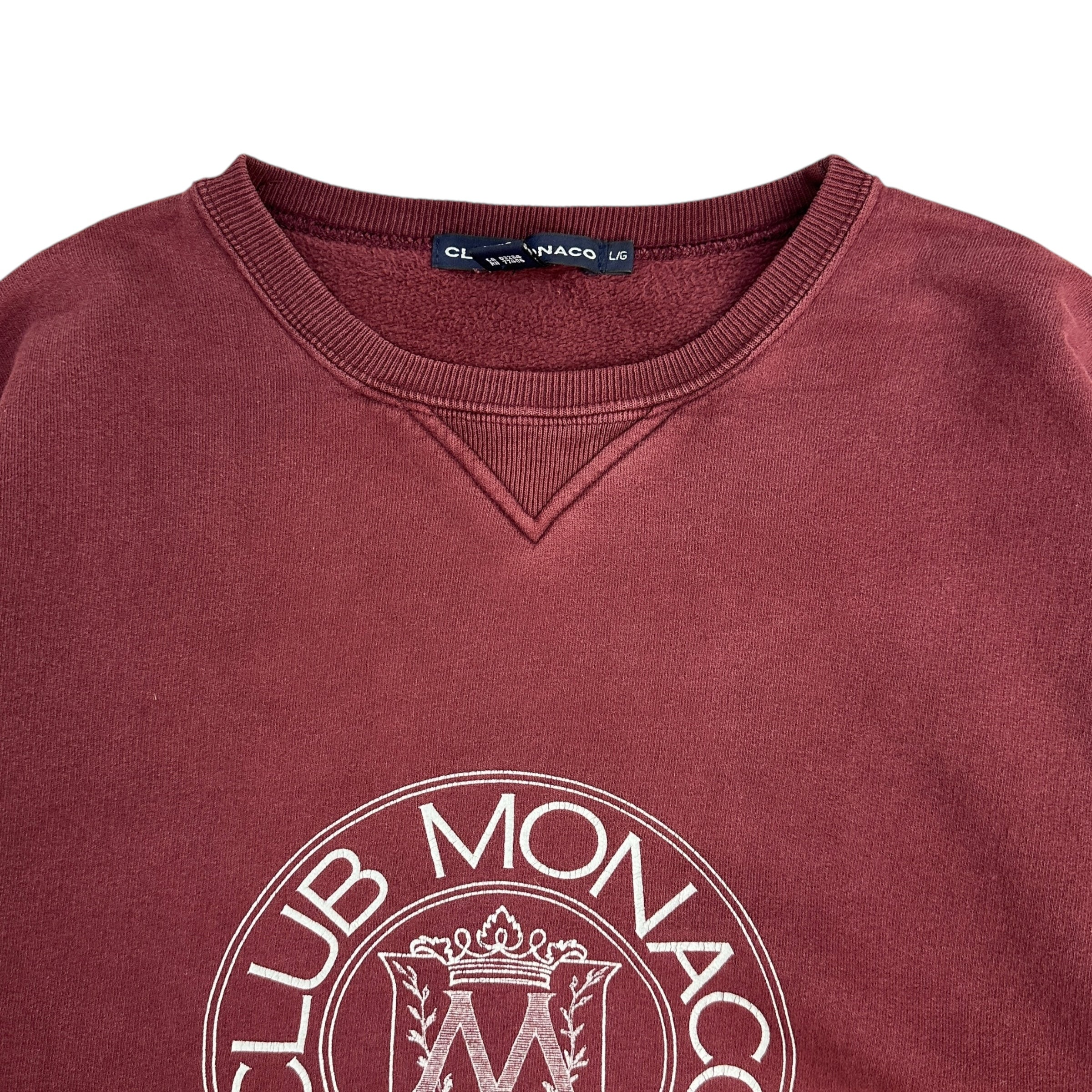 Vintage Club Monaco Crewneck Burgundy