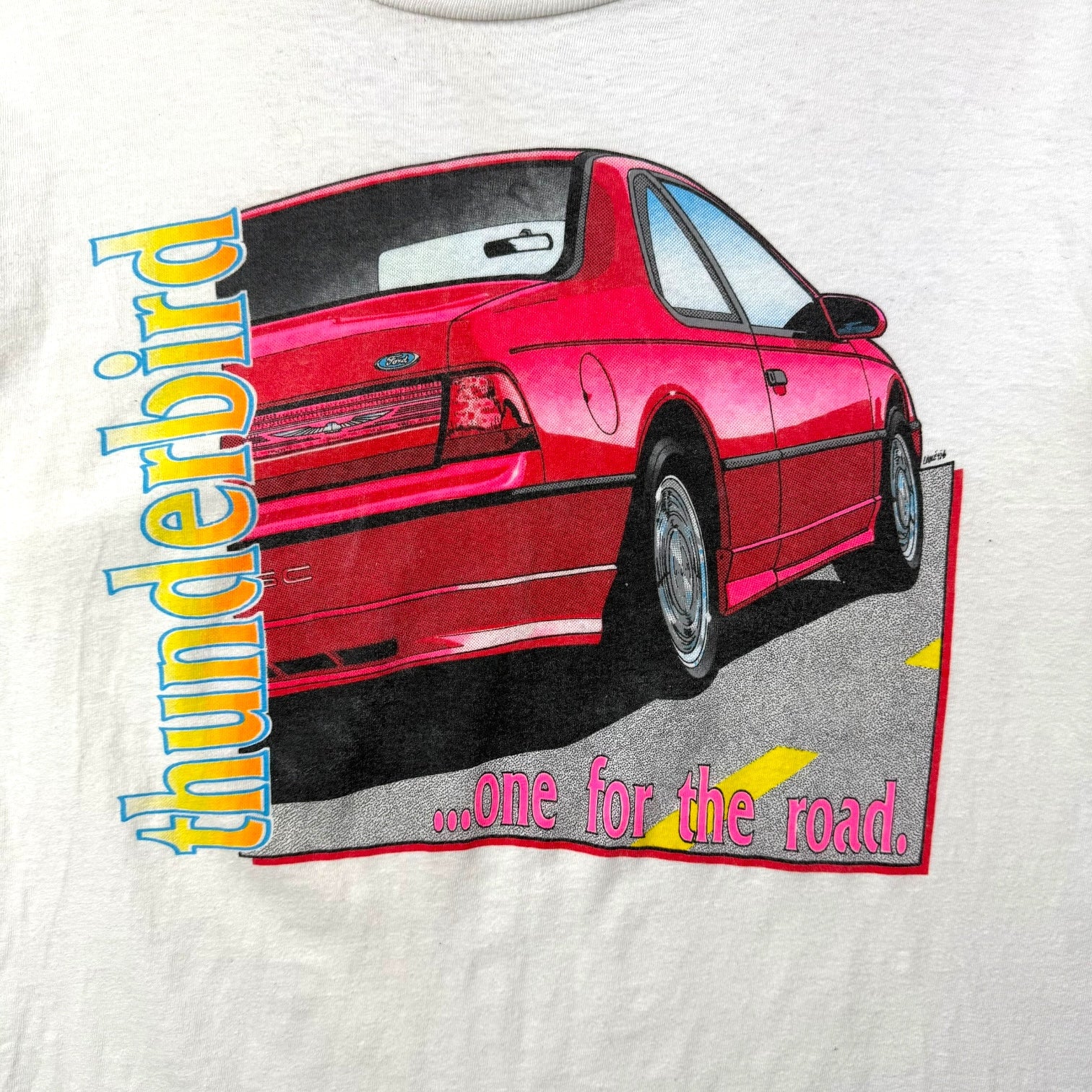 Vintage Ford Thunderbird Tee White
