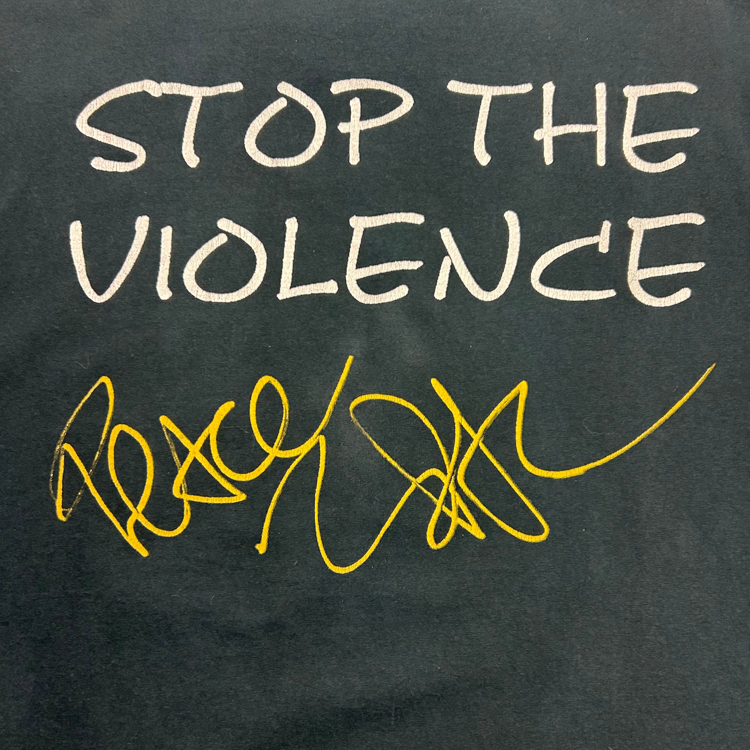 1997 2Pac Stop The Violence Rap Tee Black
