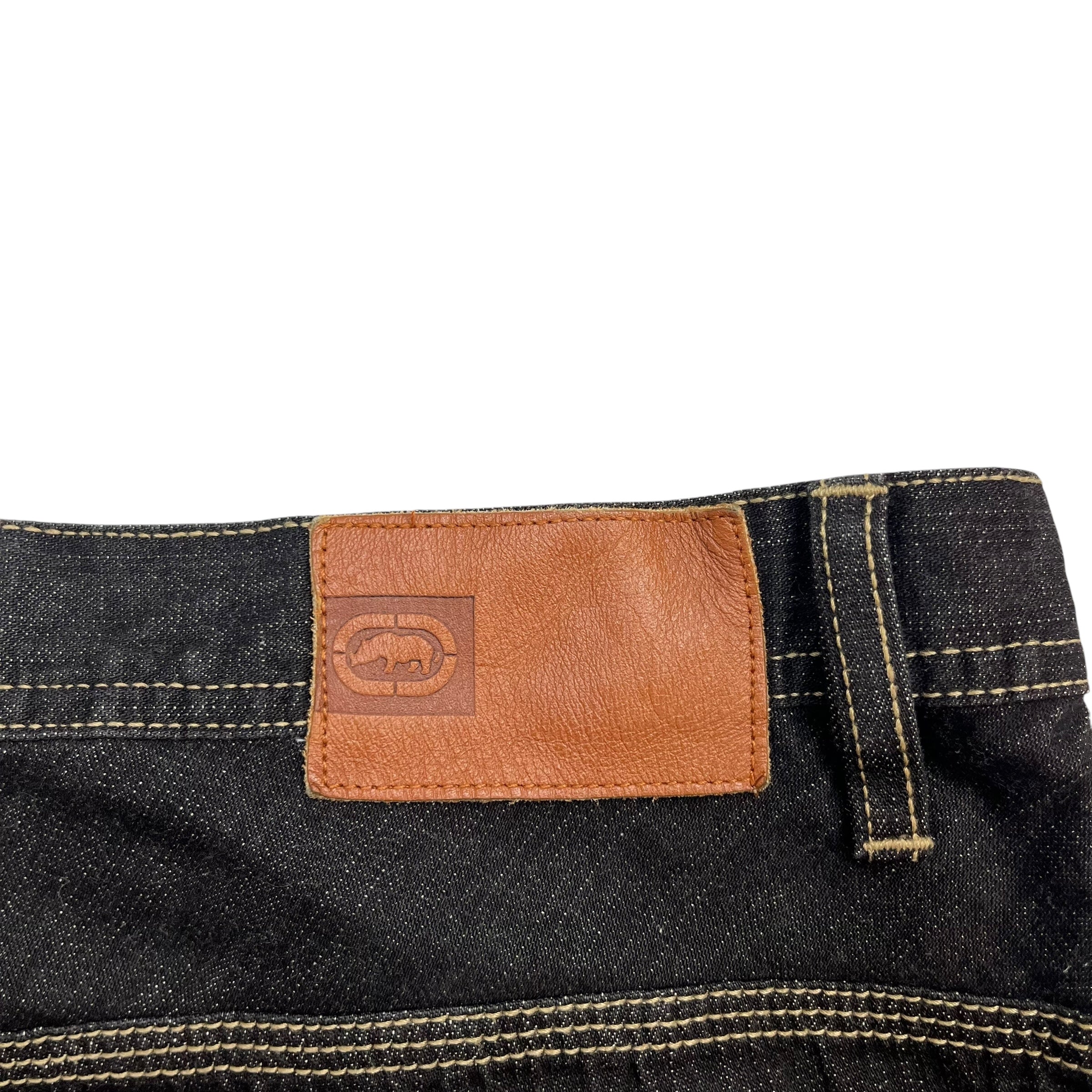 Ecko Unltd Baggy Carpenter Denim Pants Black