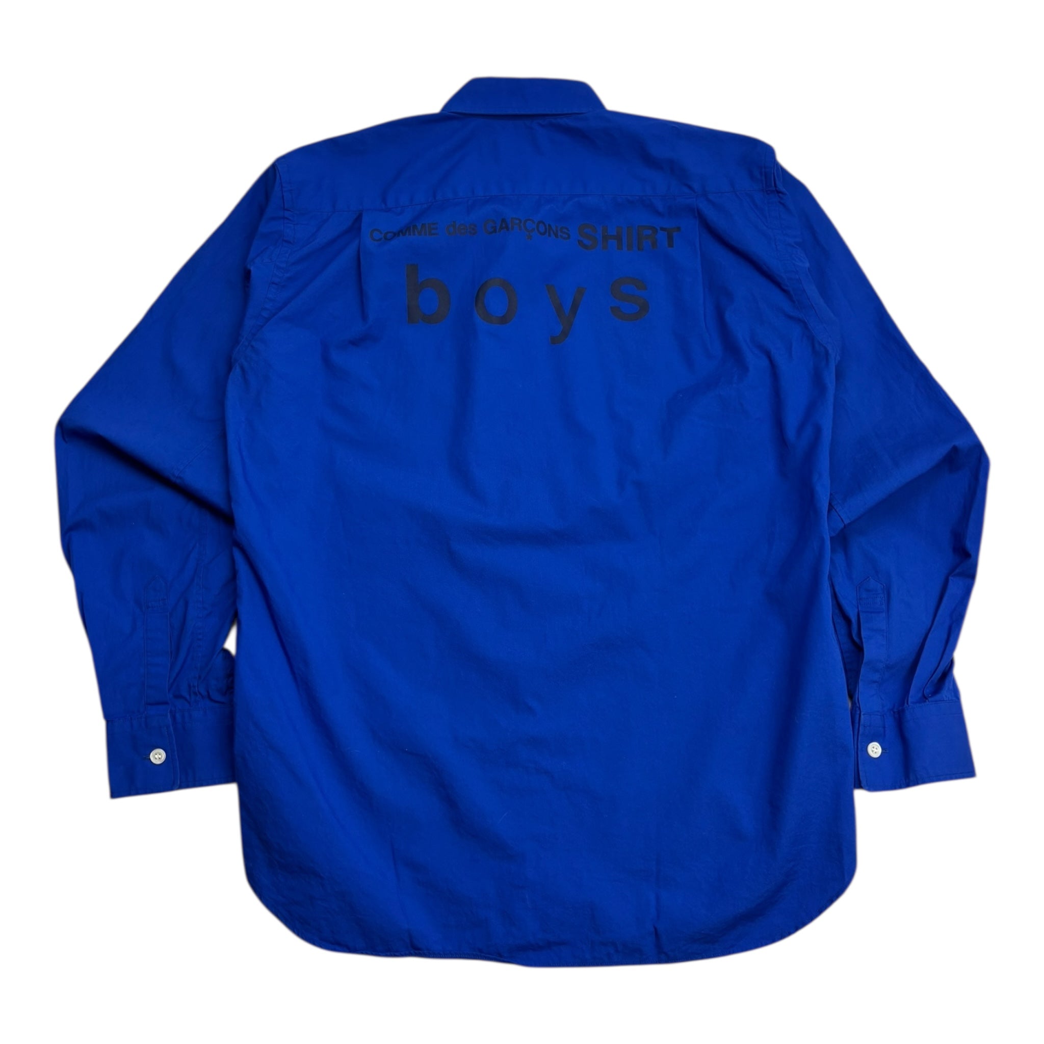 Comme des Garçons Boys Button-Up Shirt Blue