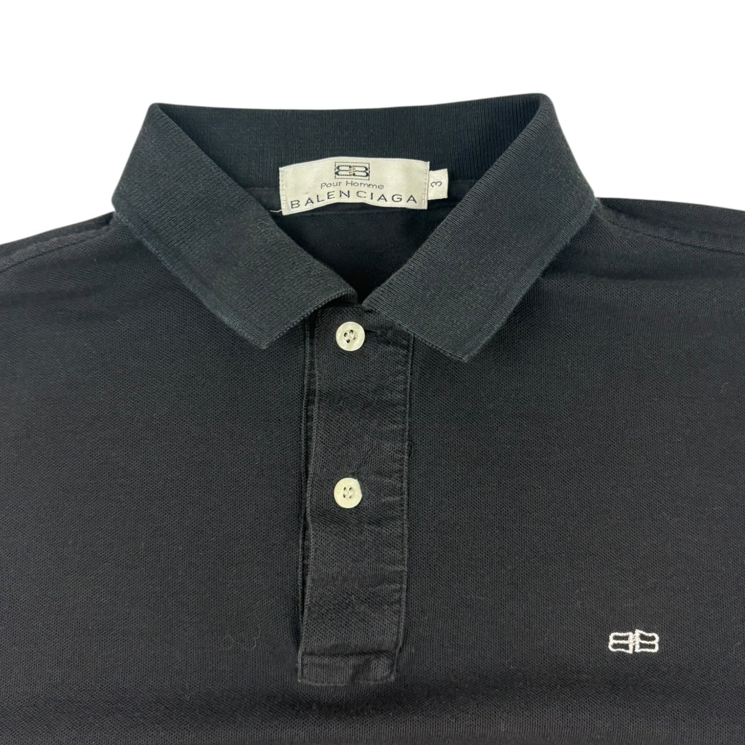 Balenciaga Polo T-Shirt Black
