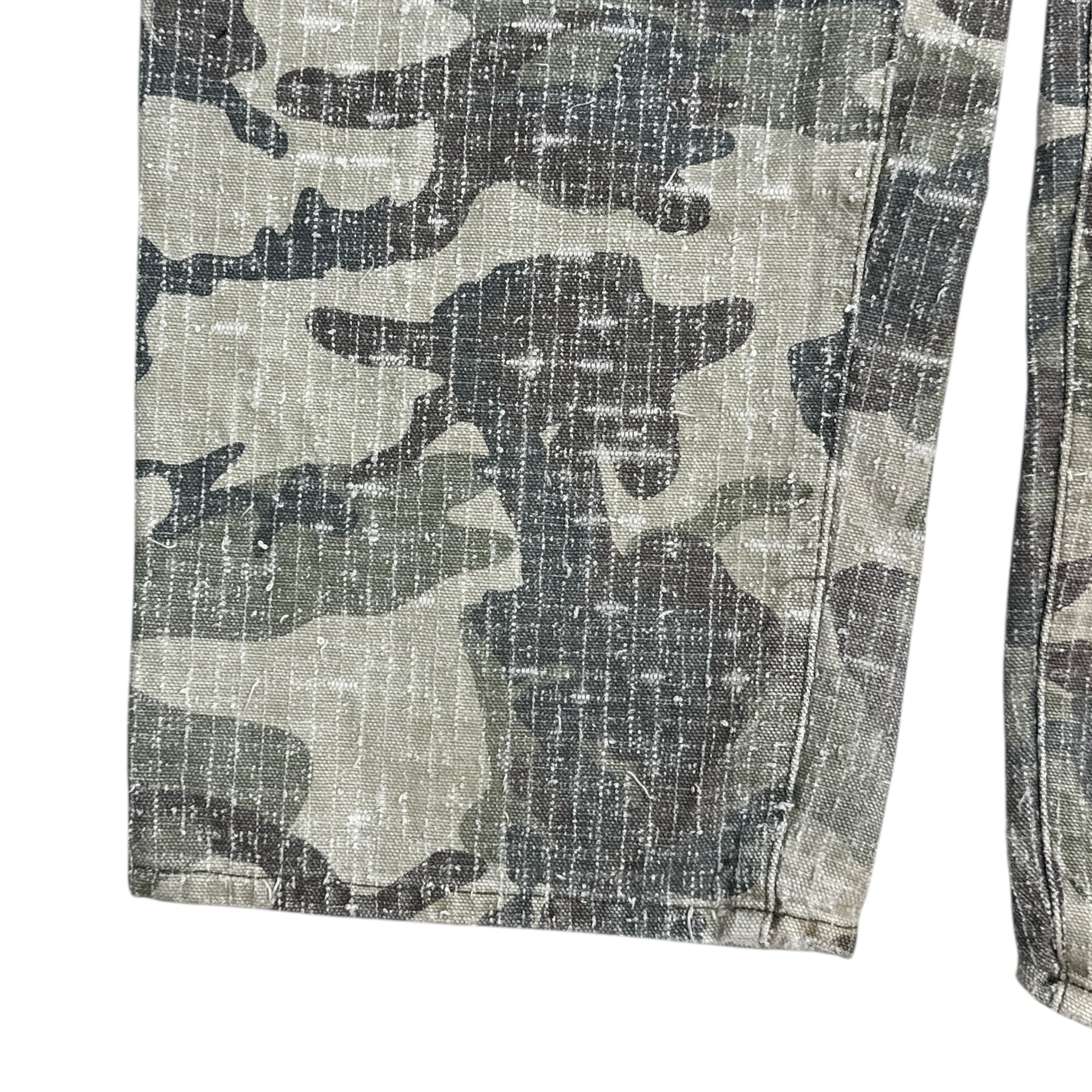Stussy Needlepunch Big Ol’ Jeans Woodland Camo