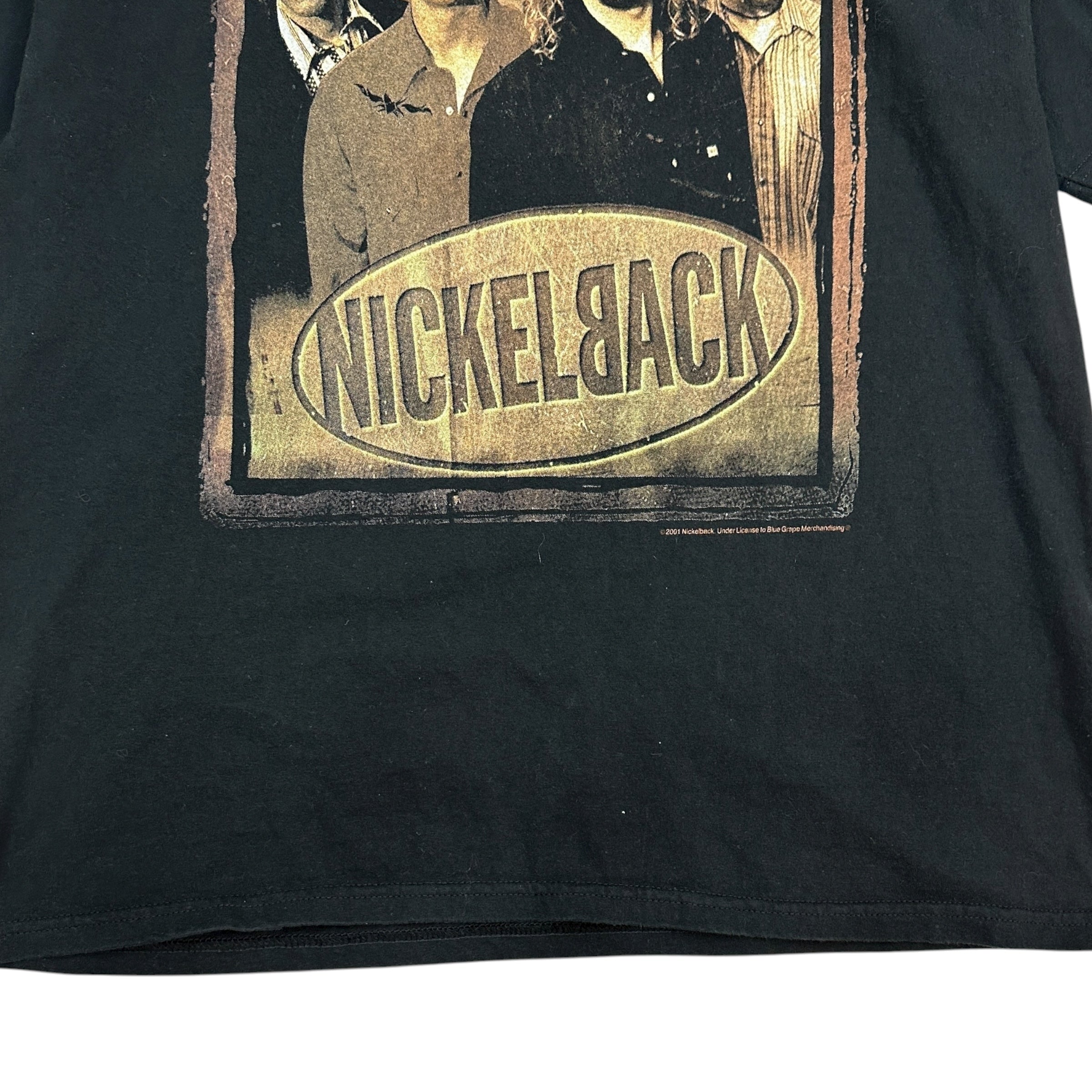2001 Nickelback Silver Side Up Tour Tee Black