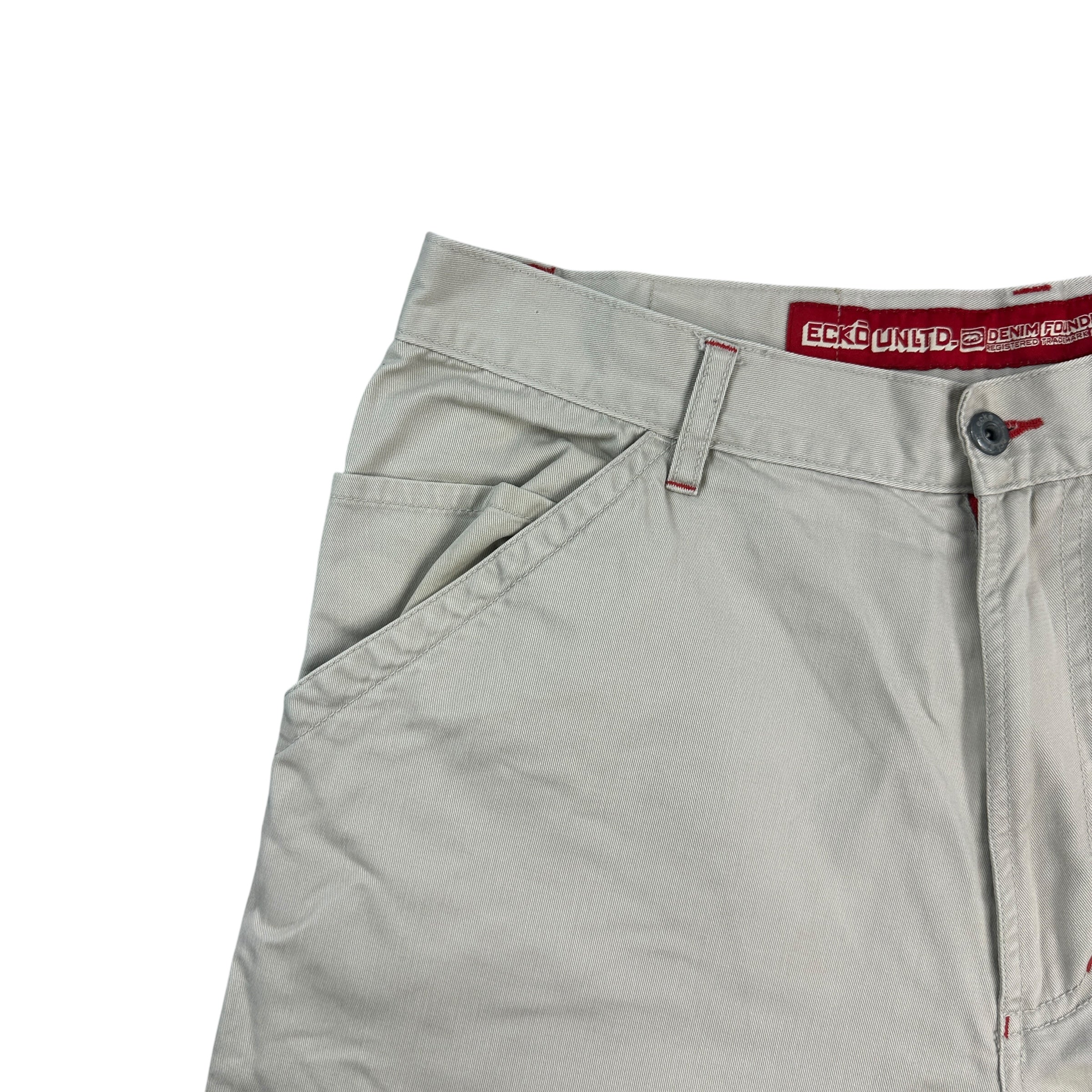 Vintage Y2K Ecko Unltd Cargo Shorts Tan