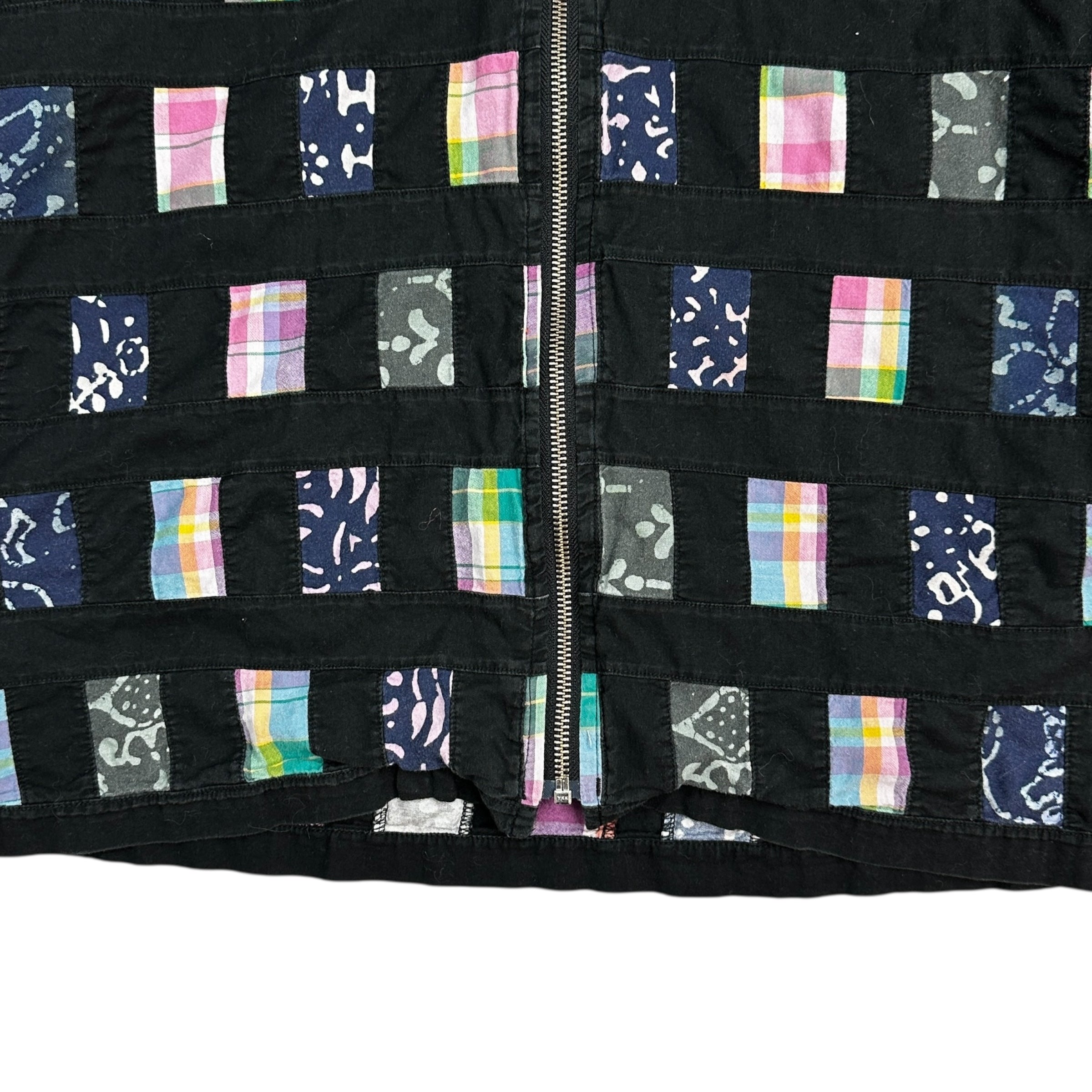 Supreme Patchwork Zip Up Shirt