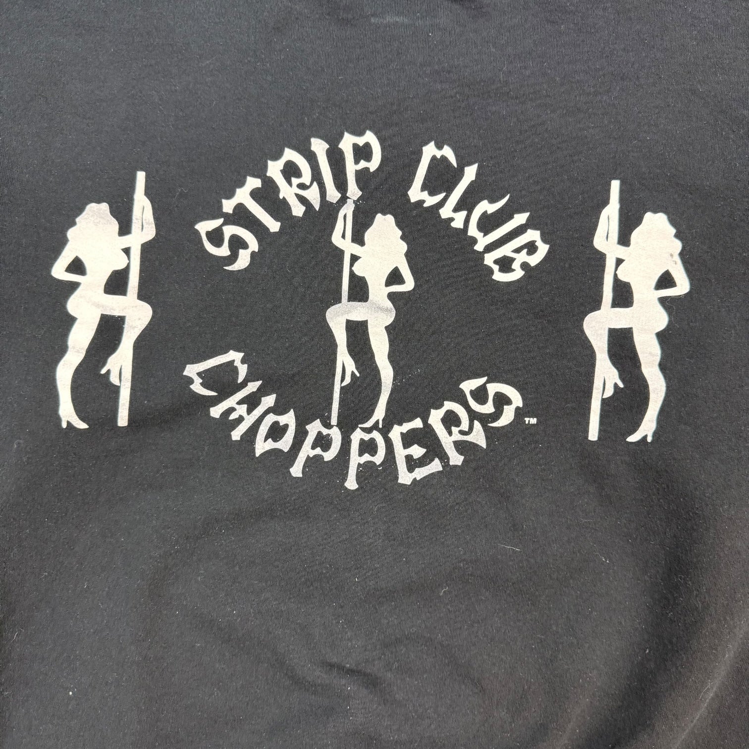 Vintage Strip Club Choppers Crewneck Black