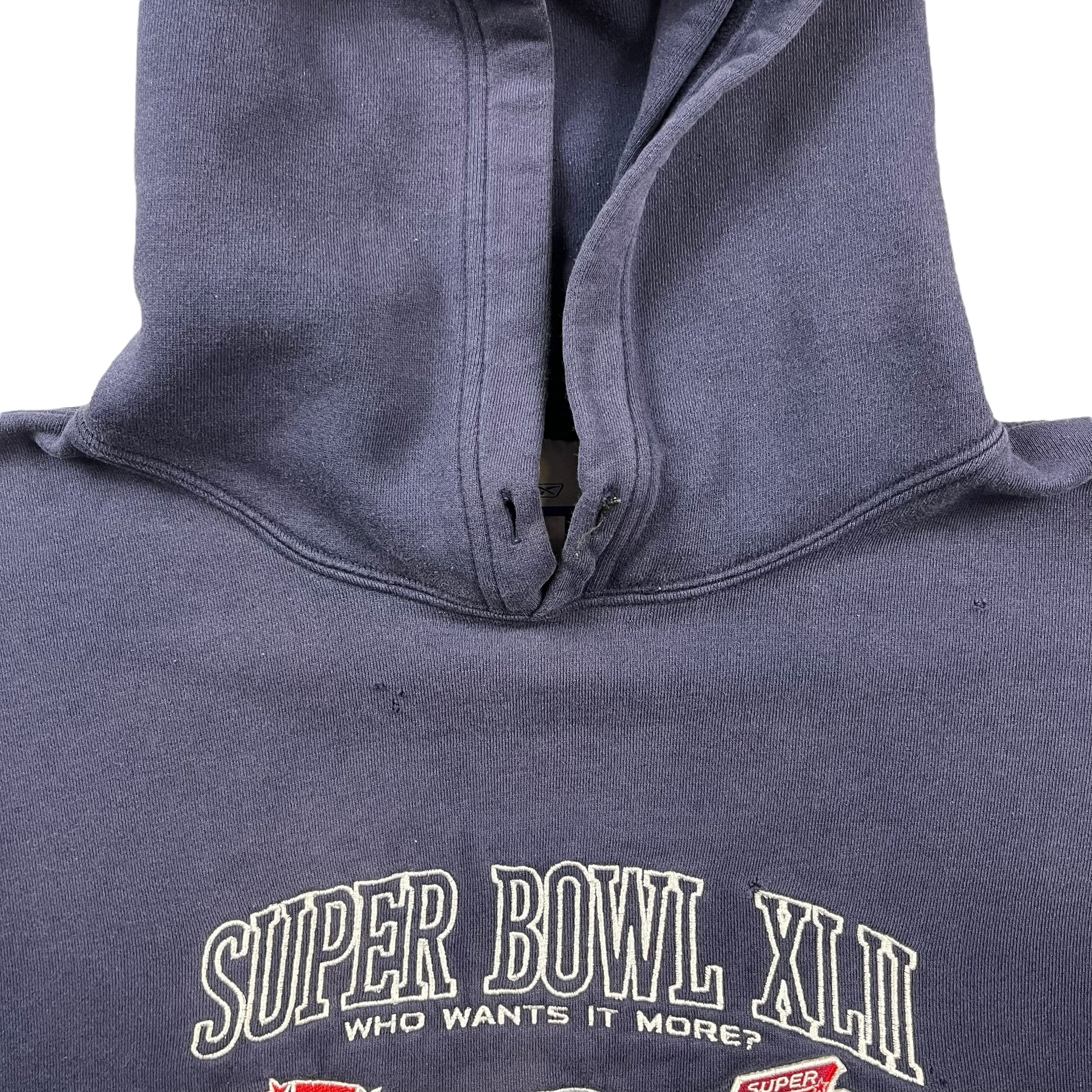 2008 Super Bowl XLII Hoodie Navy Blue