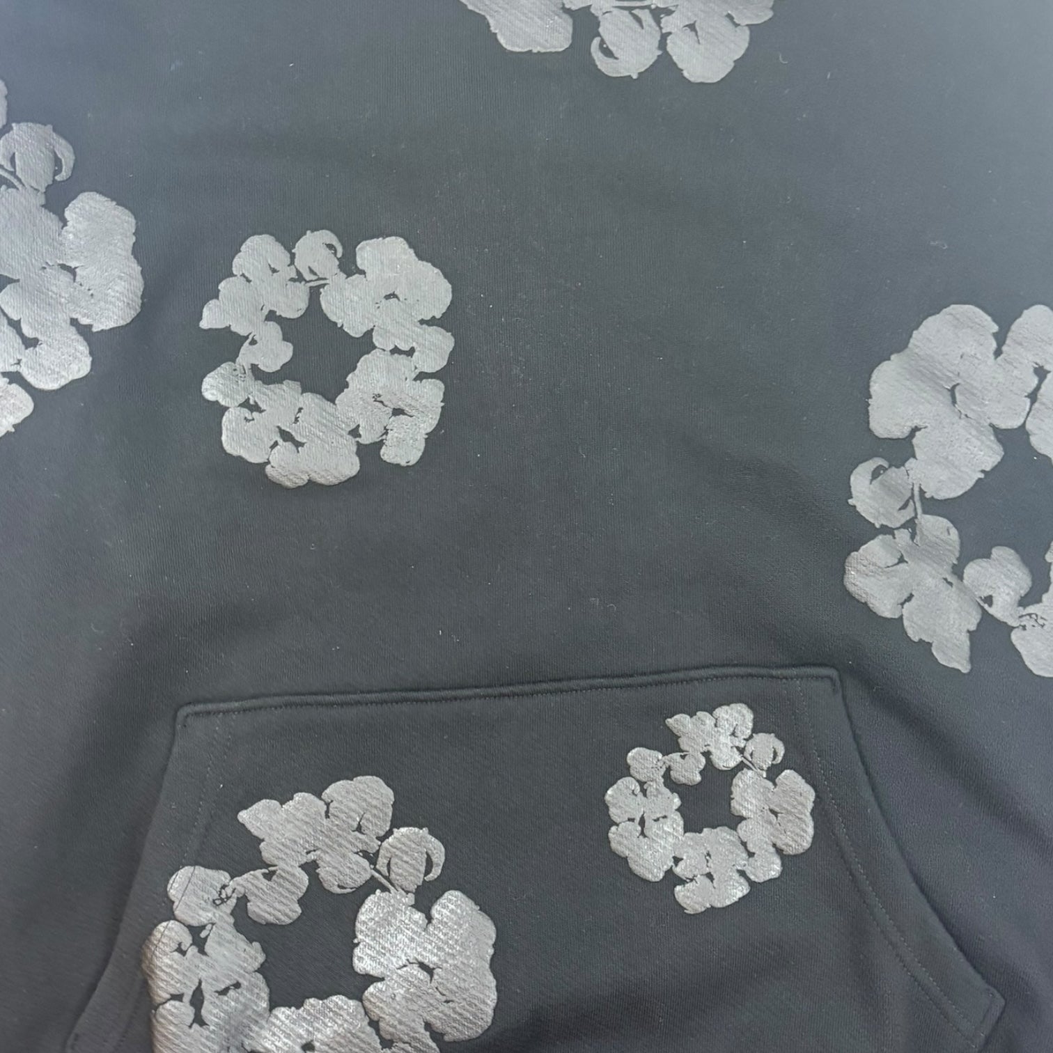 Denim Tears Mono Cotton Wreath Hoodie Black