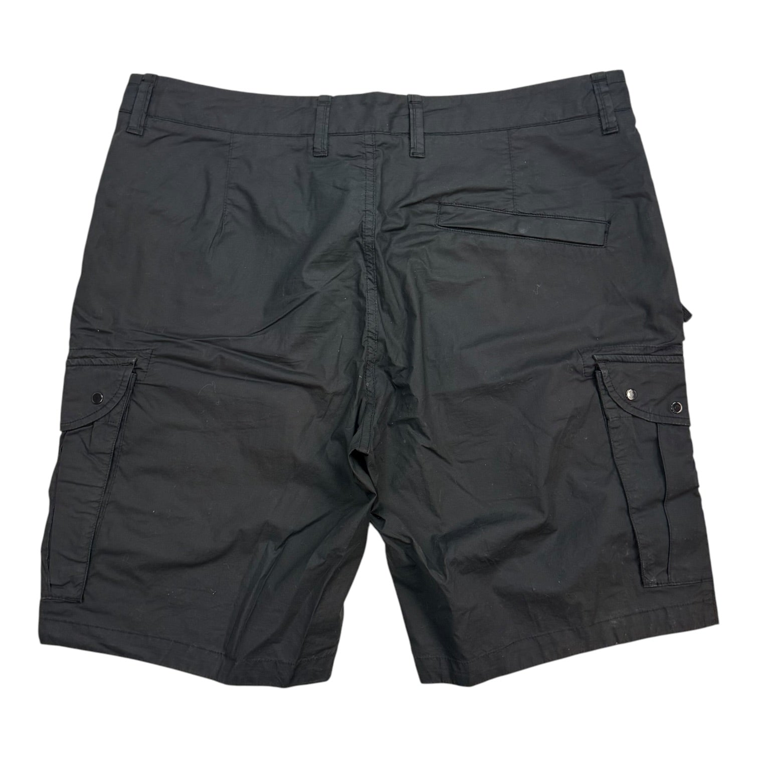 Stone Island Badge Cargo Shorts Black