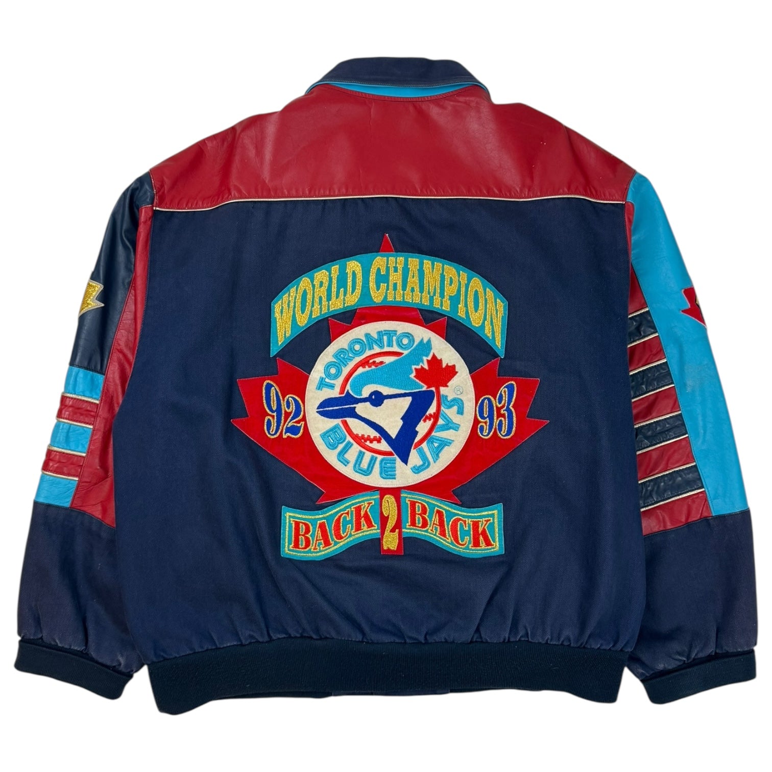1993 Toronto Blue Jays Jeff Hamilton Back 2 Back Jacket