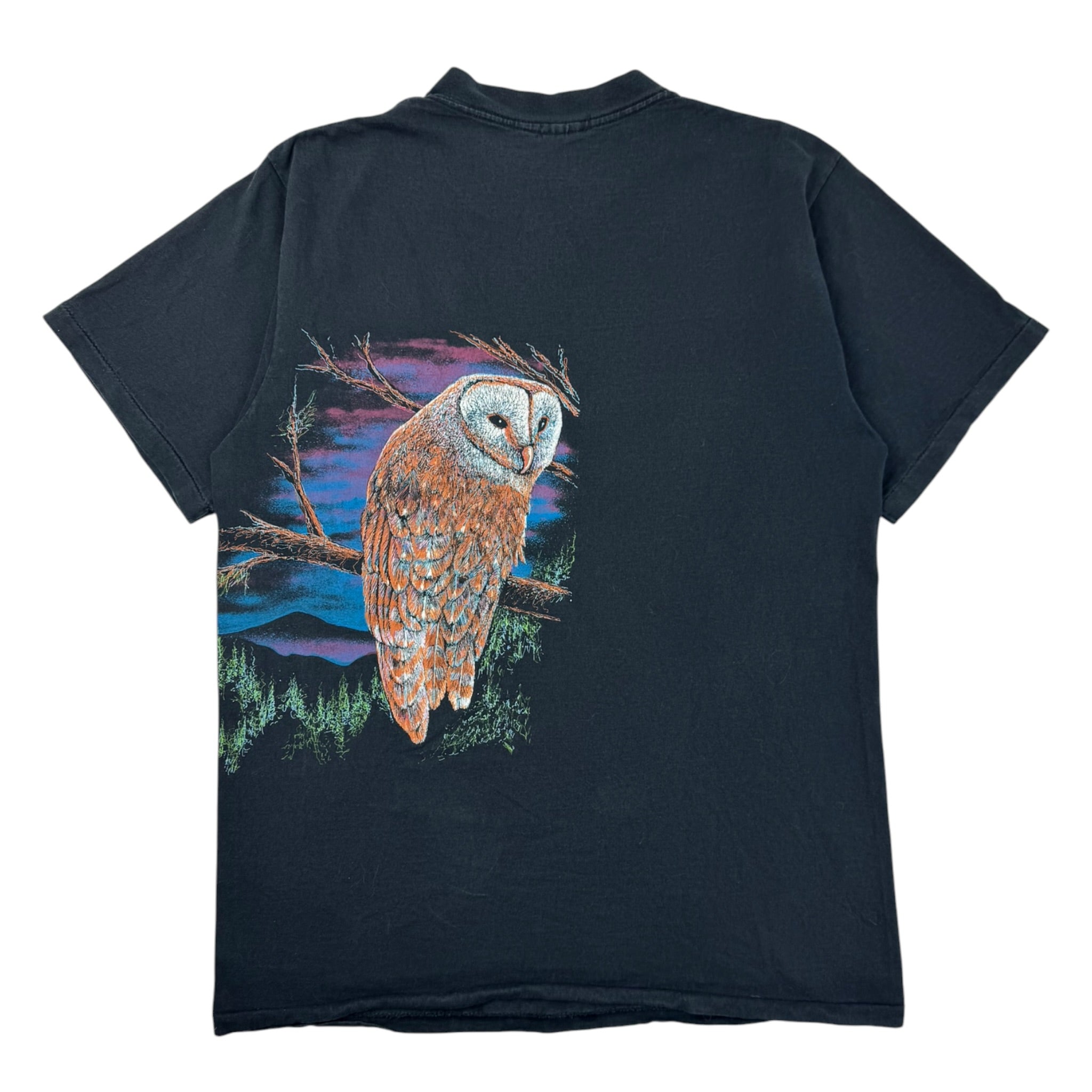 Vintage Owls At Night Wrap Around T-Shirt