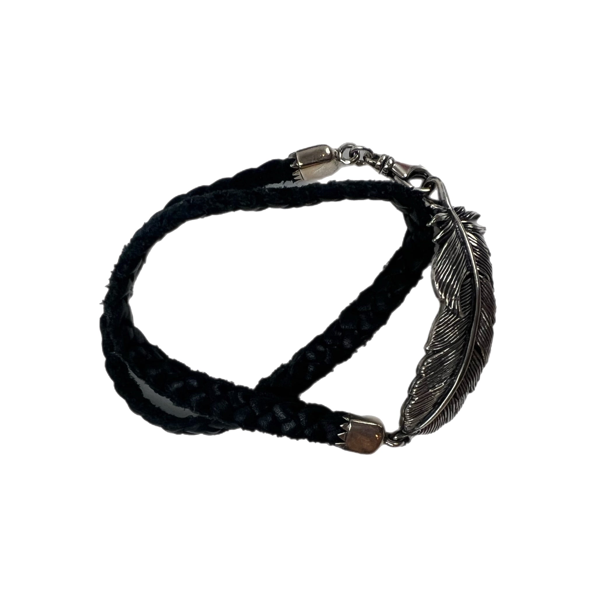 King Baby Raven Flower Leather Bracelet