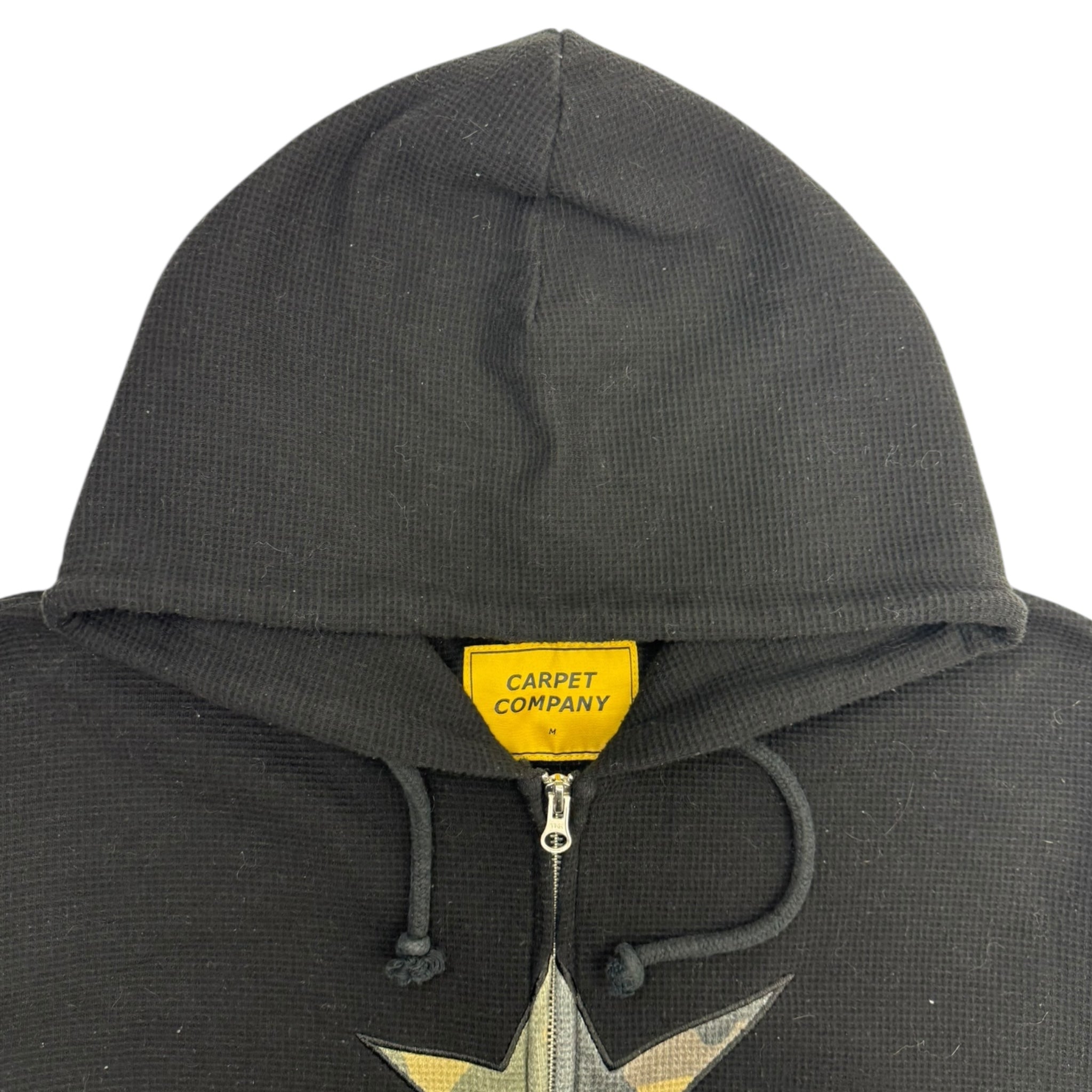 Carpet Company C-Star Thermal Zip Hoodie Black