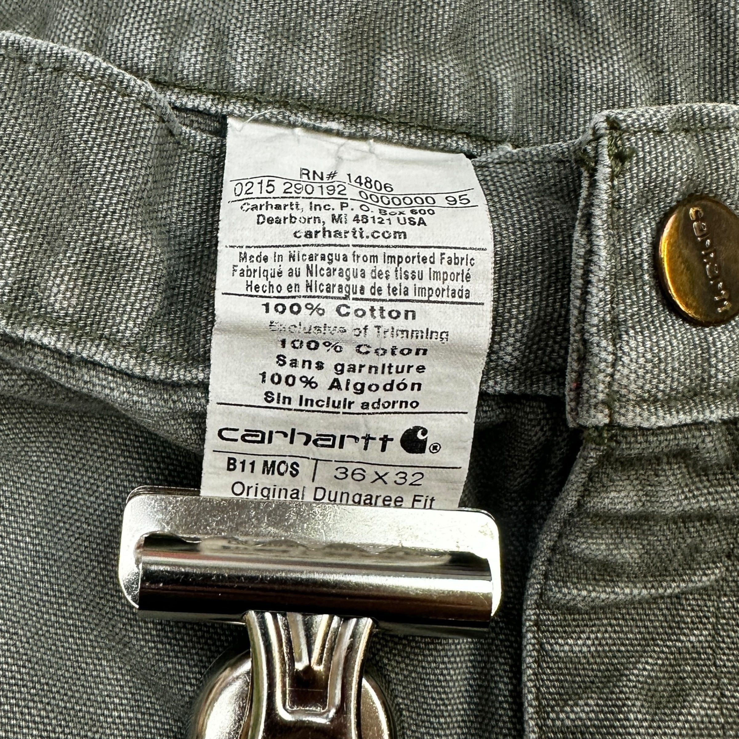 Vintage Carhartt Cargo Pants Moss Green