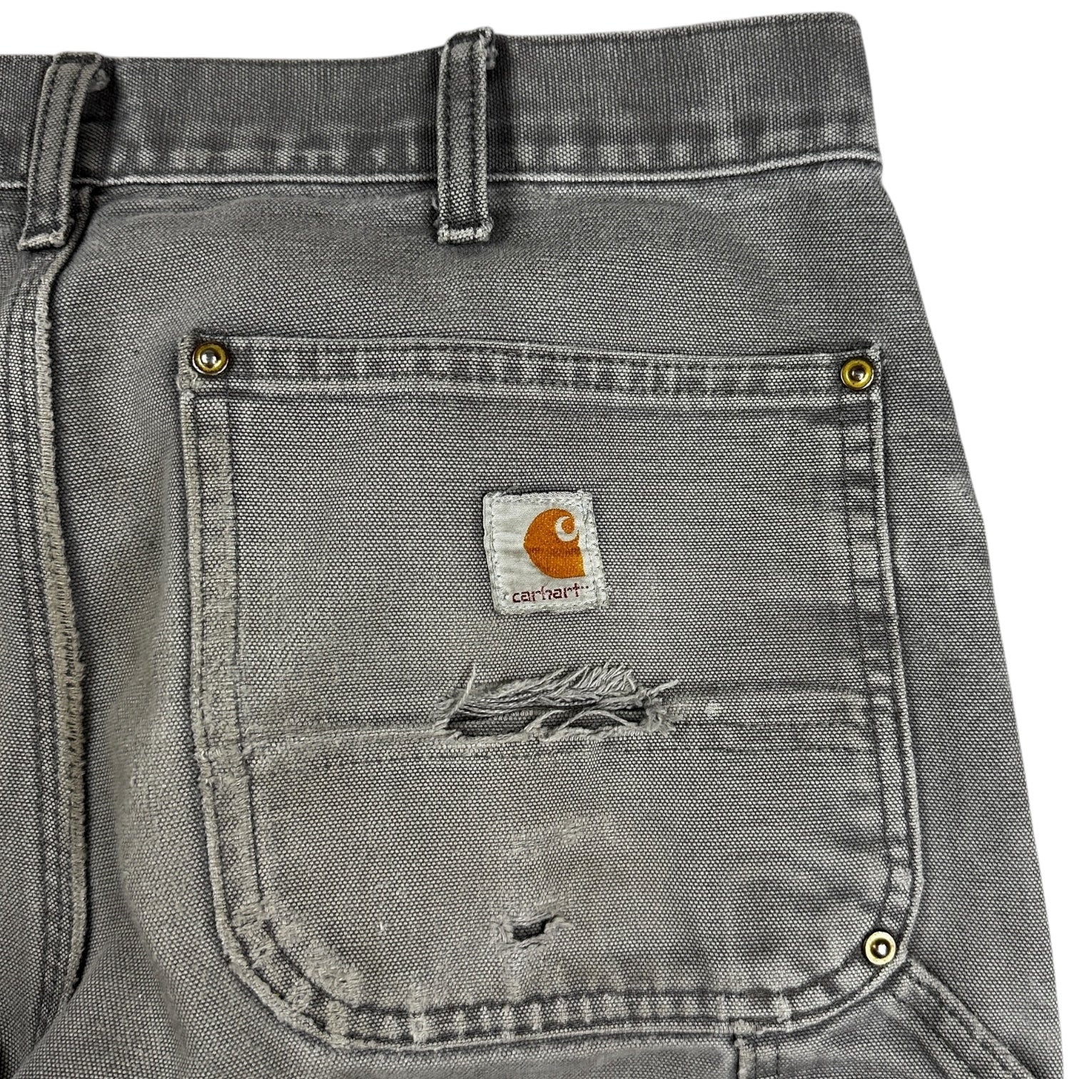 Vintage Carhartt Double Knee Cargos Light Grey