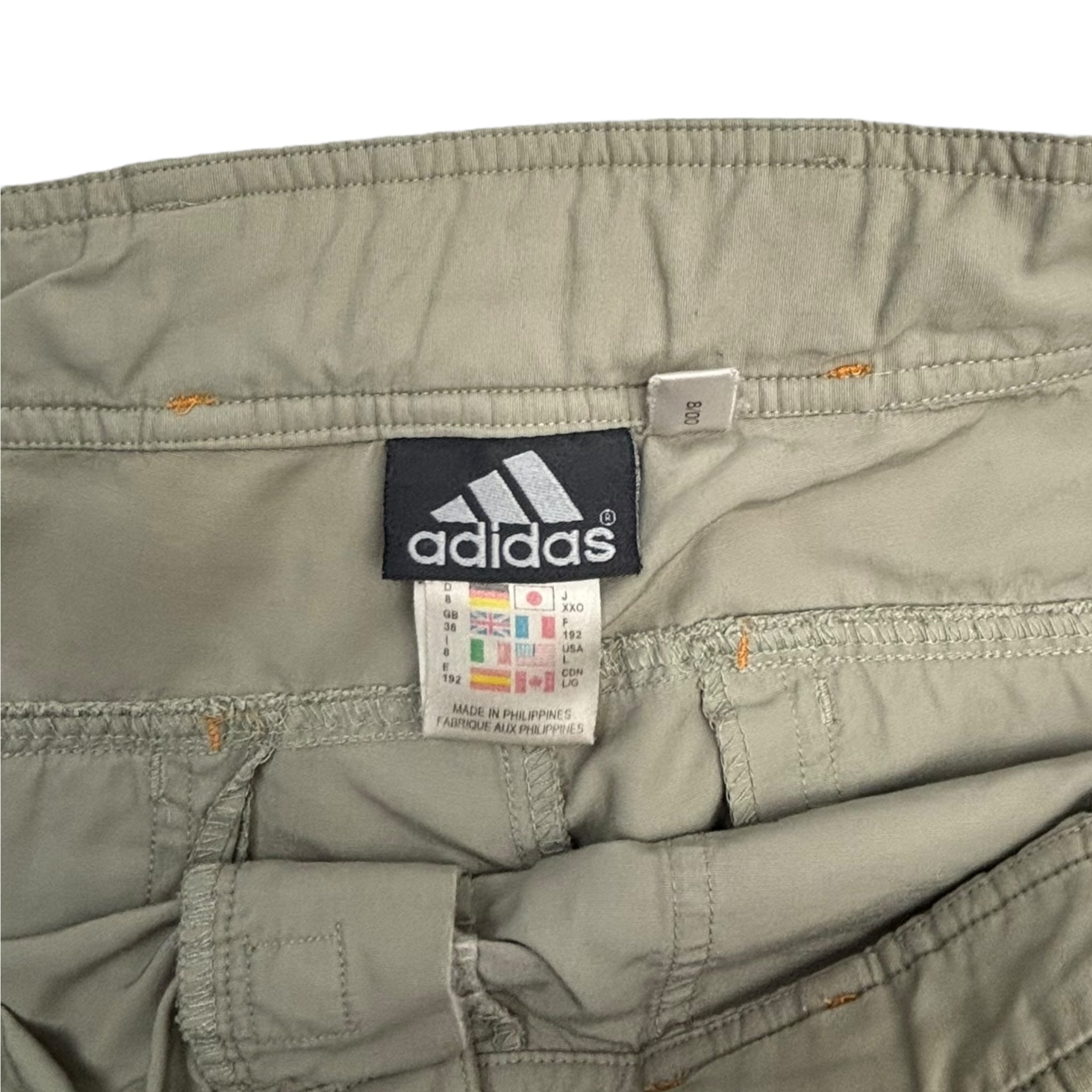 Vintage Adidas Utility Cargo Pants Beige