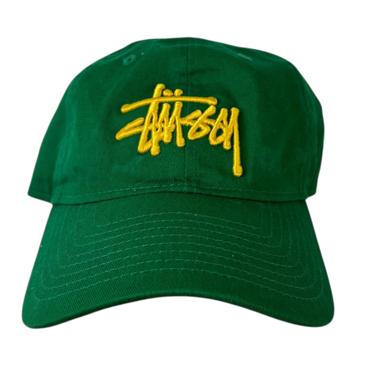 Stussy New Era 9Twenty Basic StrapBack Hat Kelly Green