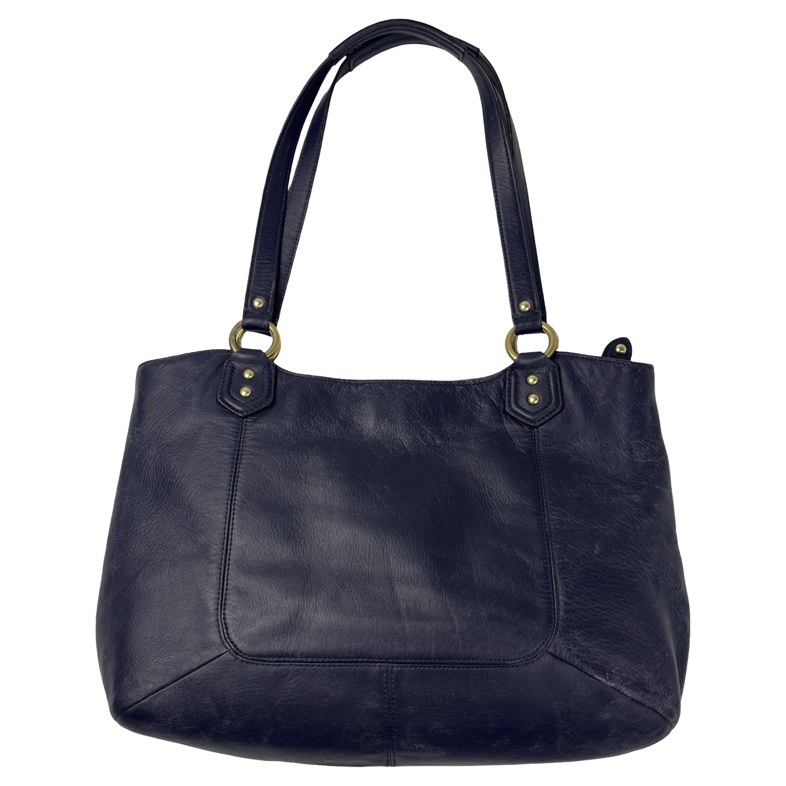 (W) Y2K Coach Campbell Belle Caryall Tote Bag Deep Navy