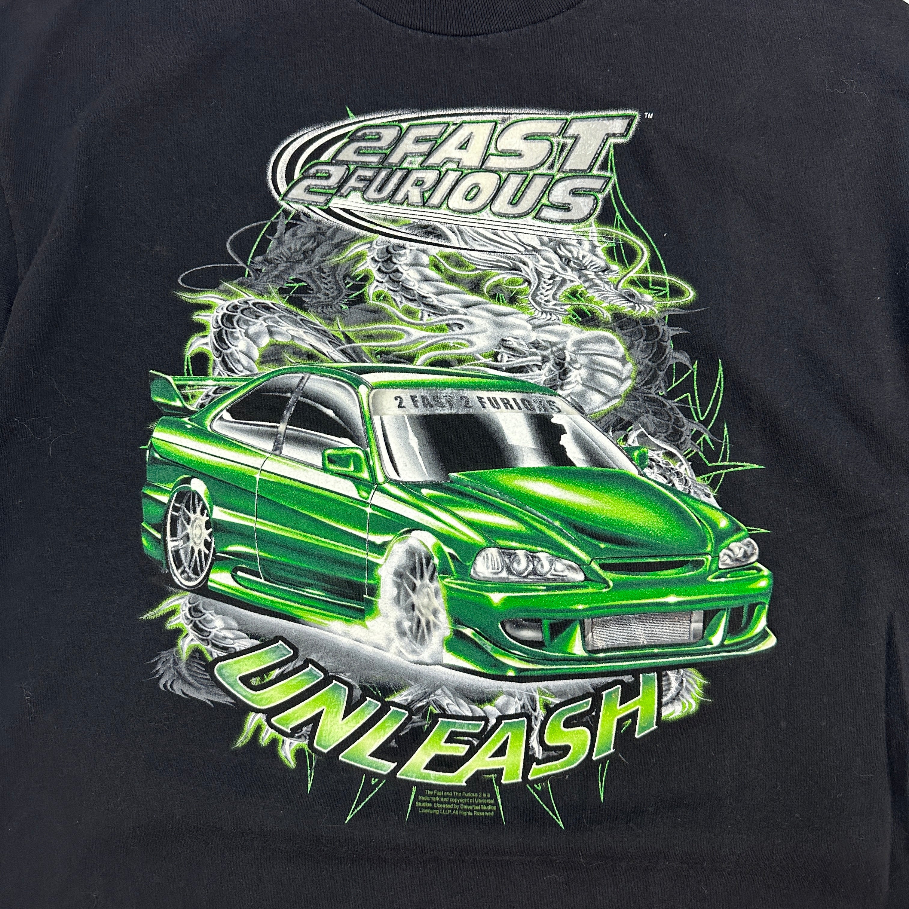 Vintage 2Fast 2Furious Unleash T-Shirt Black