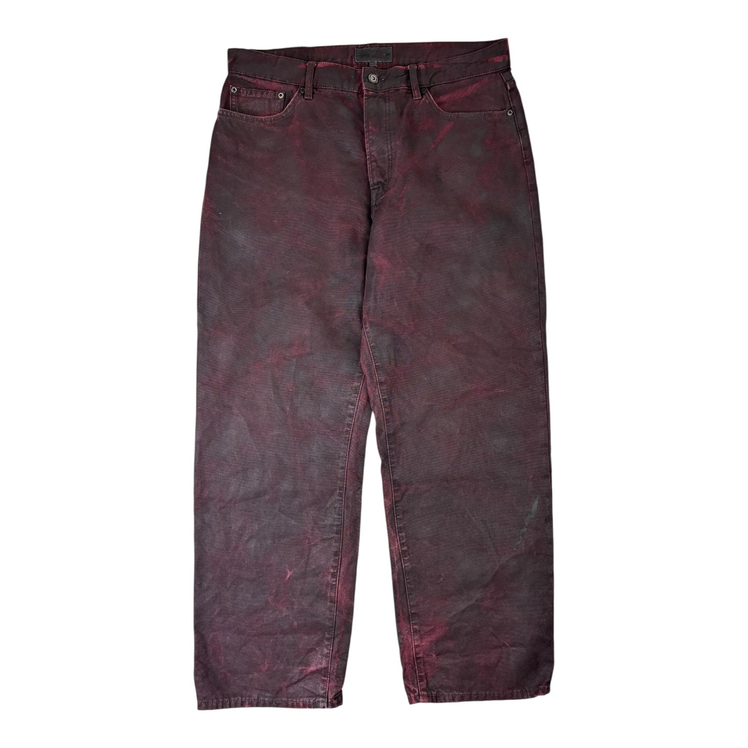 Stussy Classic Jeans Waxed Red