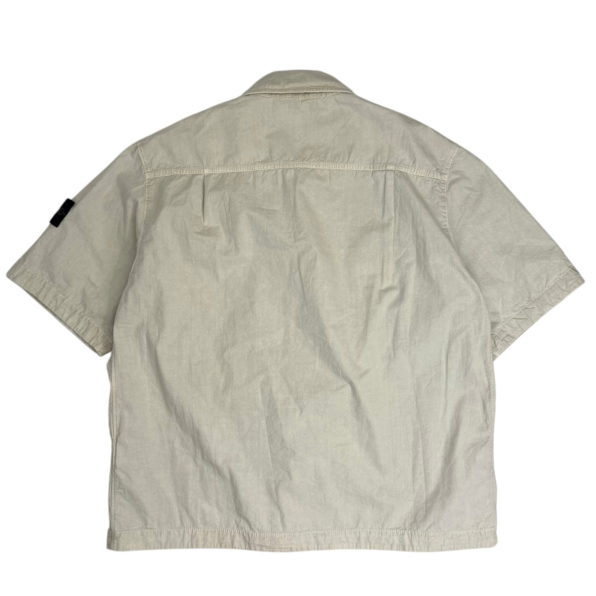 Stone Island Short Sleeve Over Shirt Beige