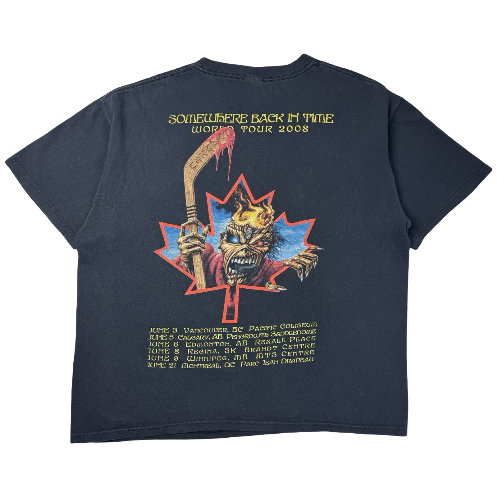 2008 Iron Maiden Team Canada Banned Tour T-Shirt