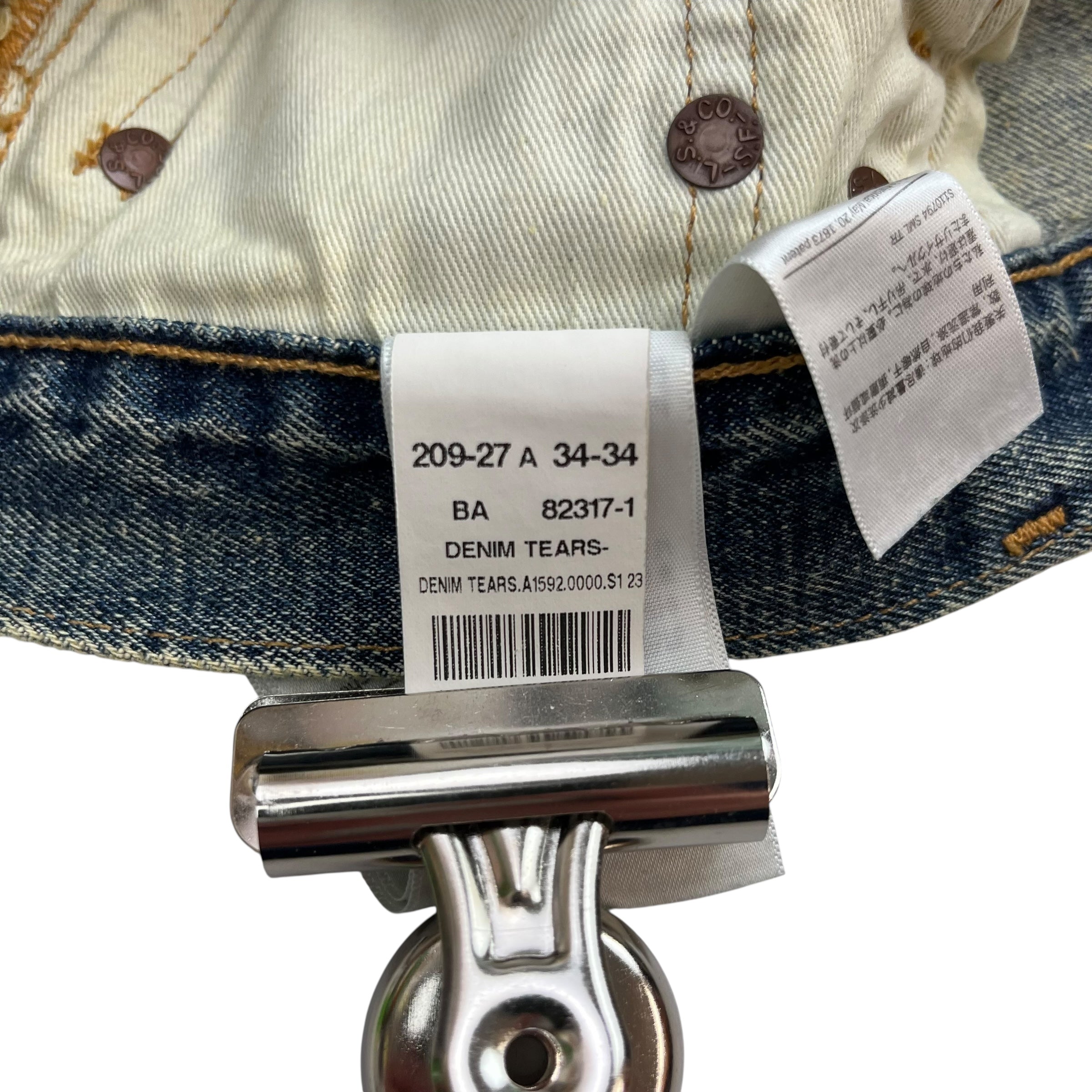 Denim Tears Levi’s 501 Denim Pants Vintage Wash