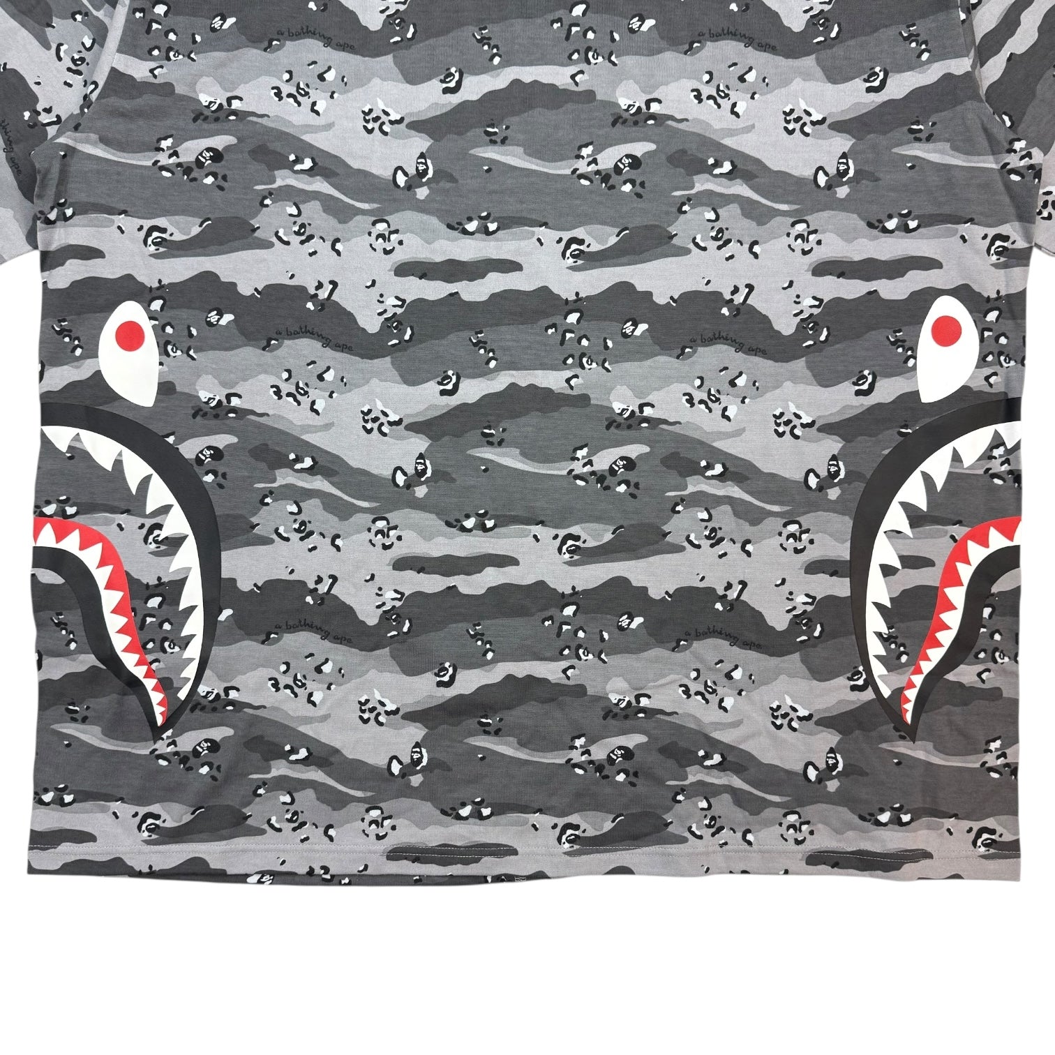 Bape Shark Tee Desert Camo Grey