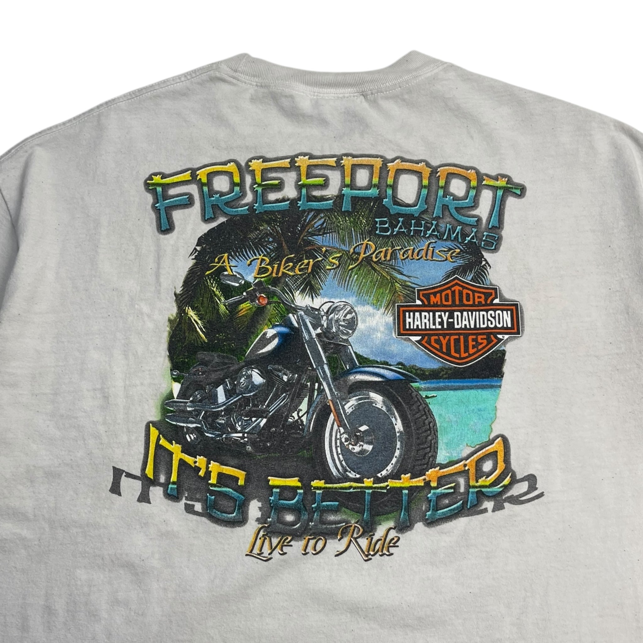 Harley Davidson Freeport Bahamas T-Shirt White