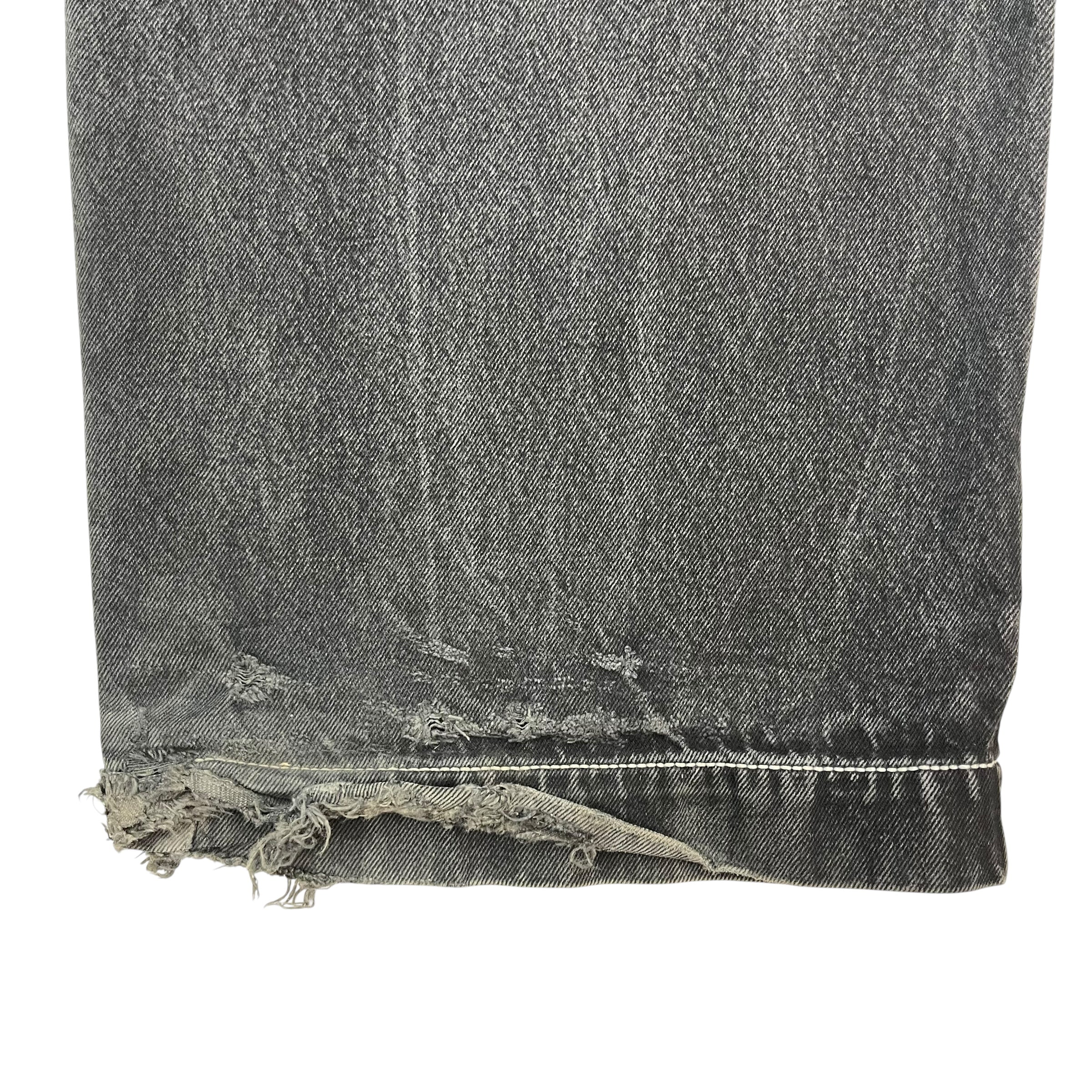Y2K JNCO Twin Cannon Denim Pants Black