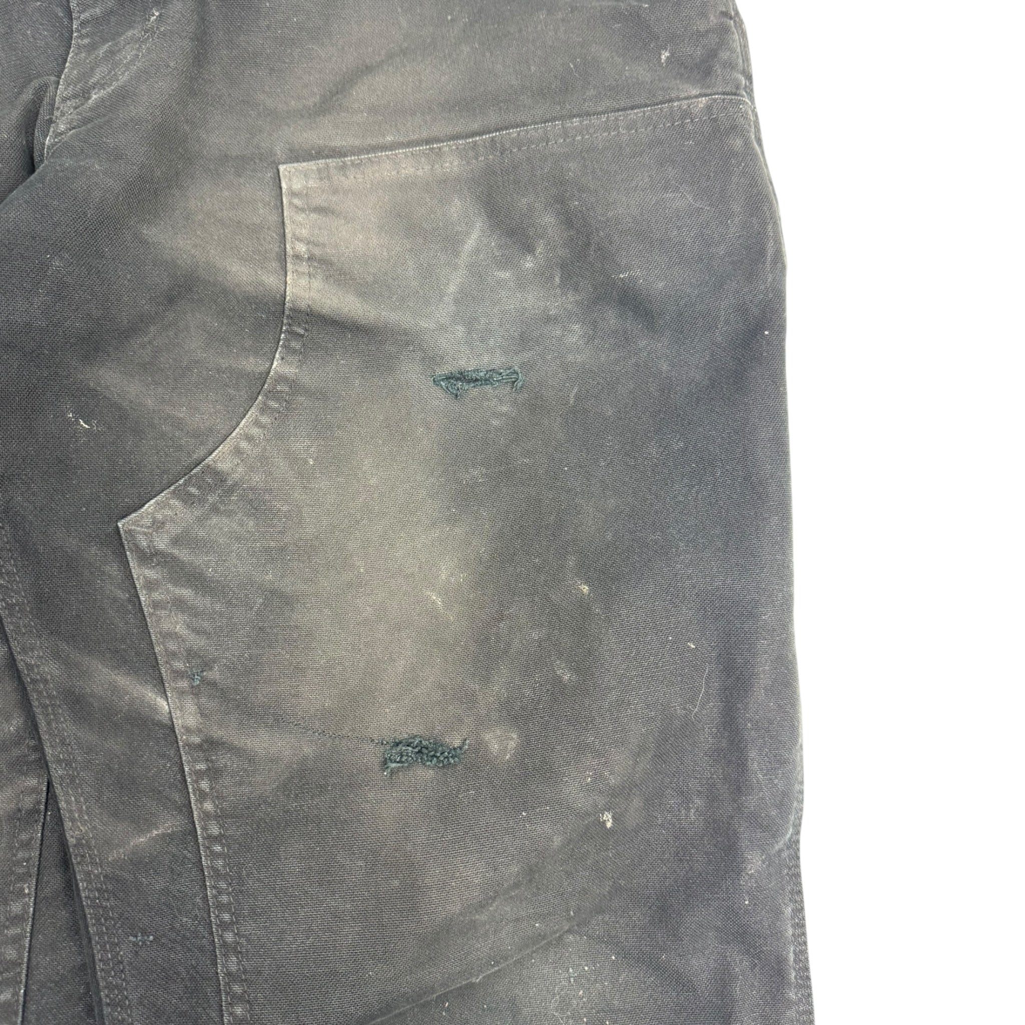 Vintage Carhartt Distressed Black Double Knee Bottoms