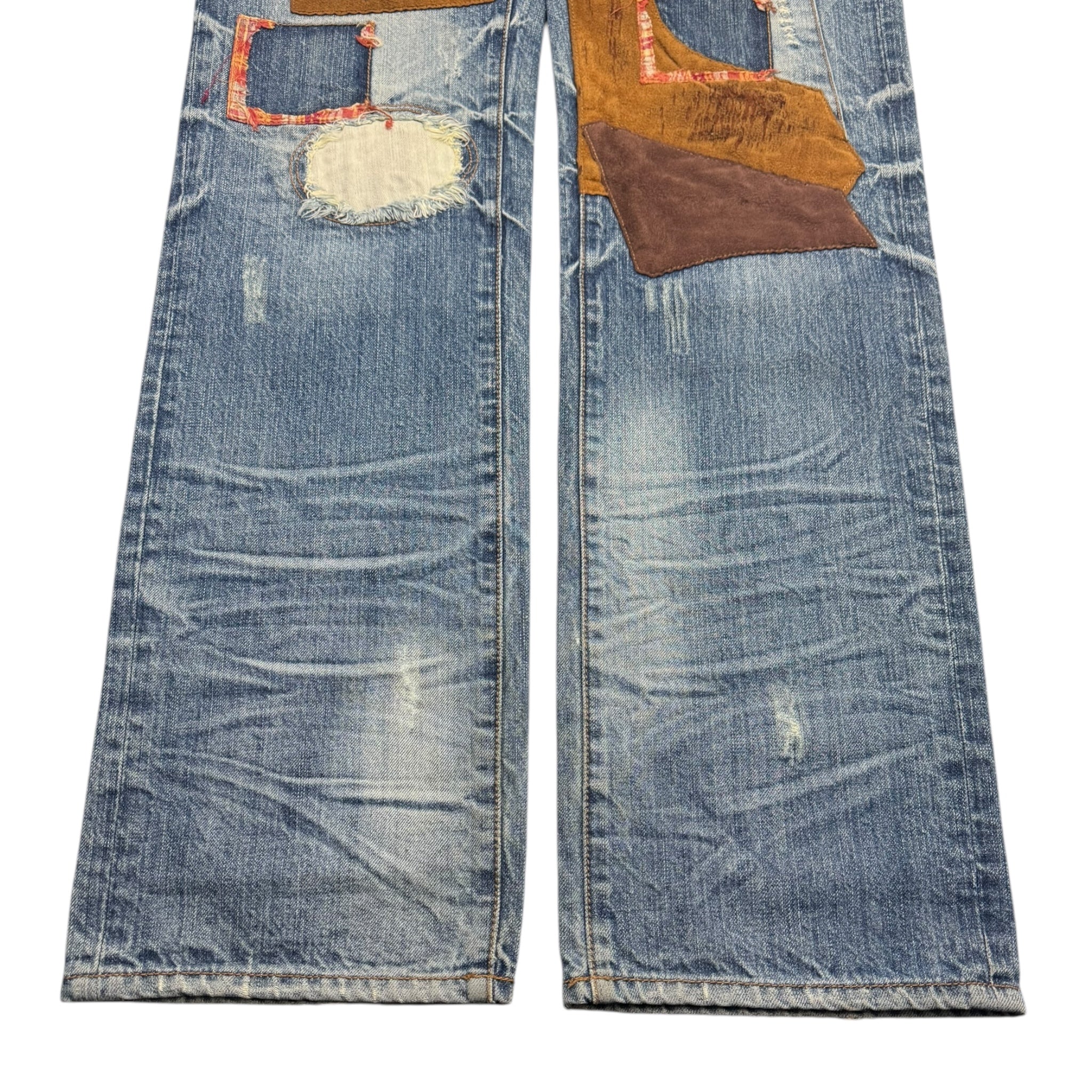 Patchwork Denim Jeans