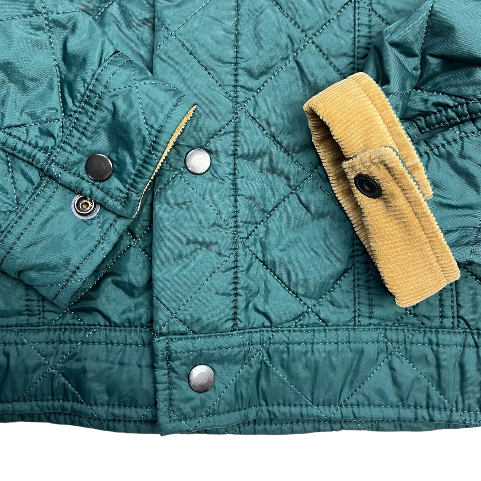 Noah Quilted Trucker Jacket Green