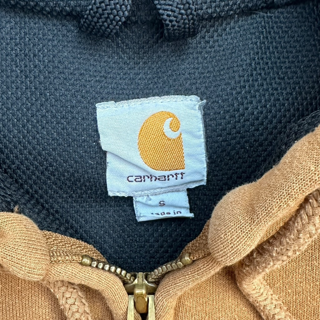 Vintage Carhartt Zip Up Hoodie Tan
