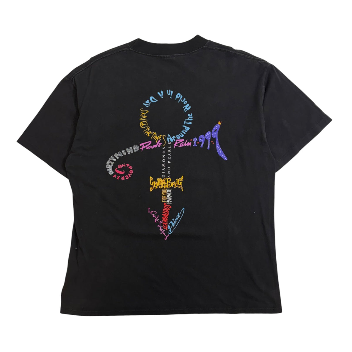 Vintage 1992 Prince Diamonds and Pearls Tour T-shirt Black